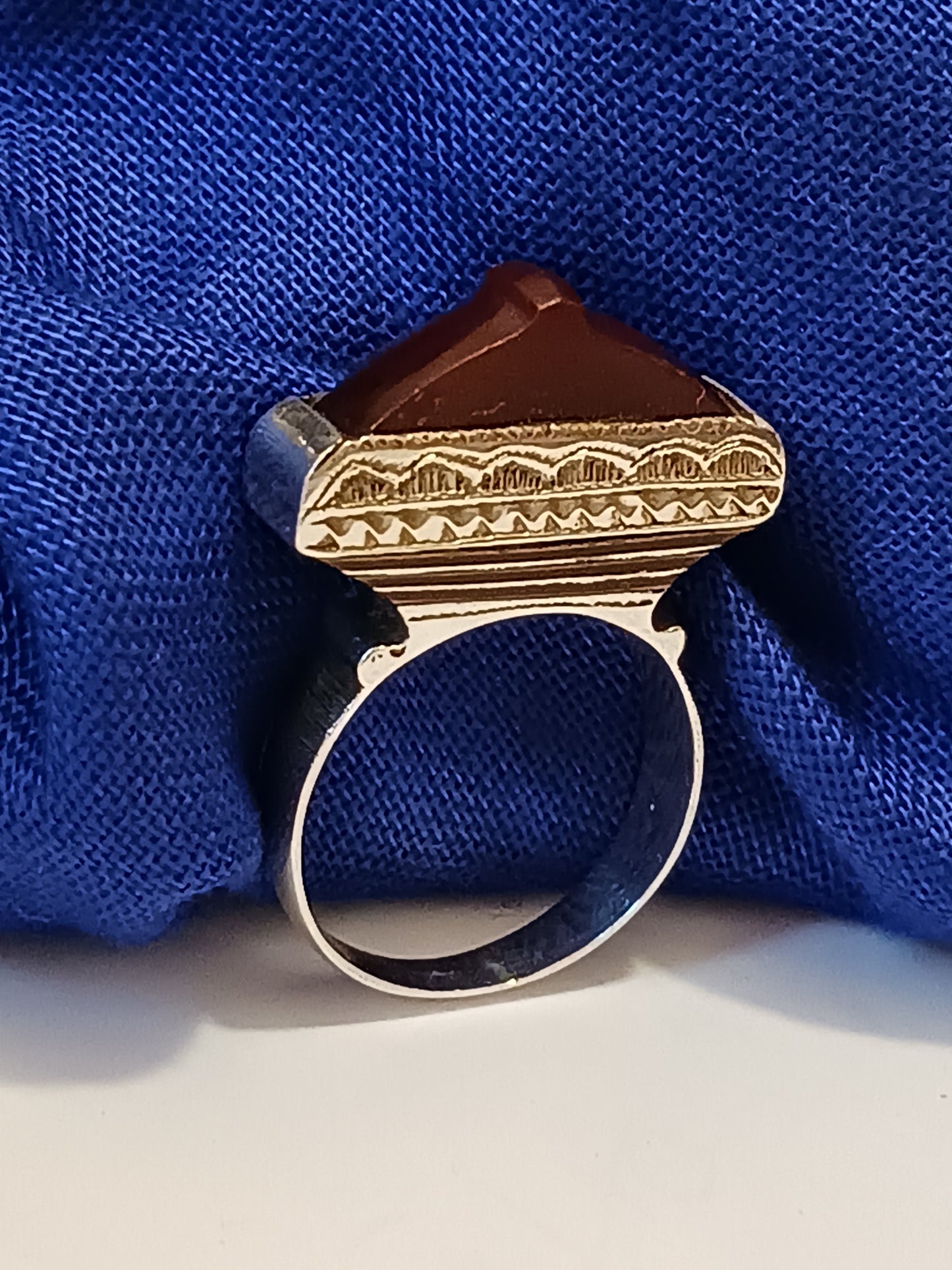 Bague touareg en argent massif