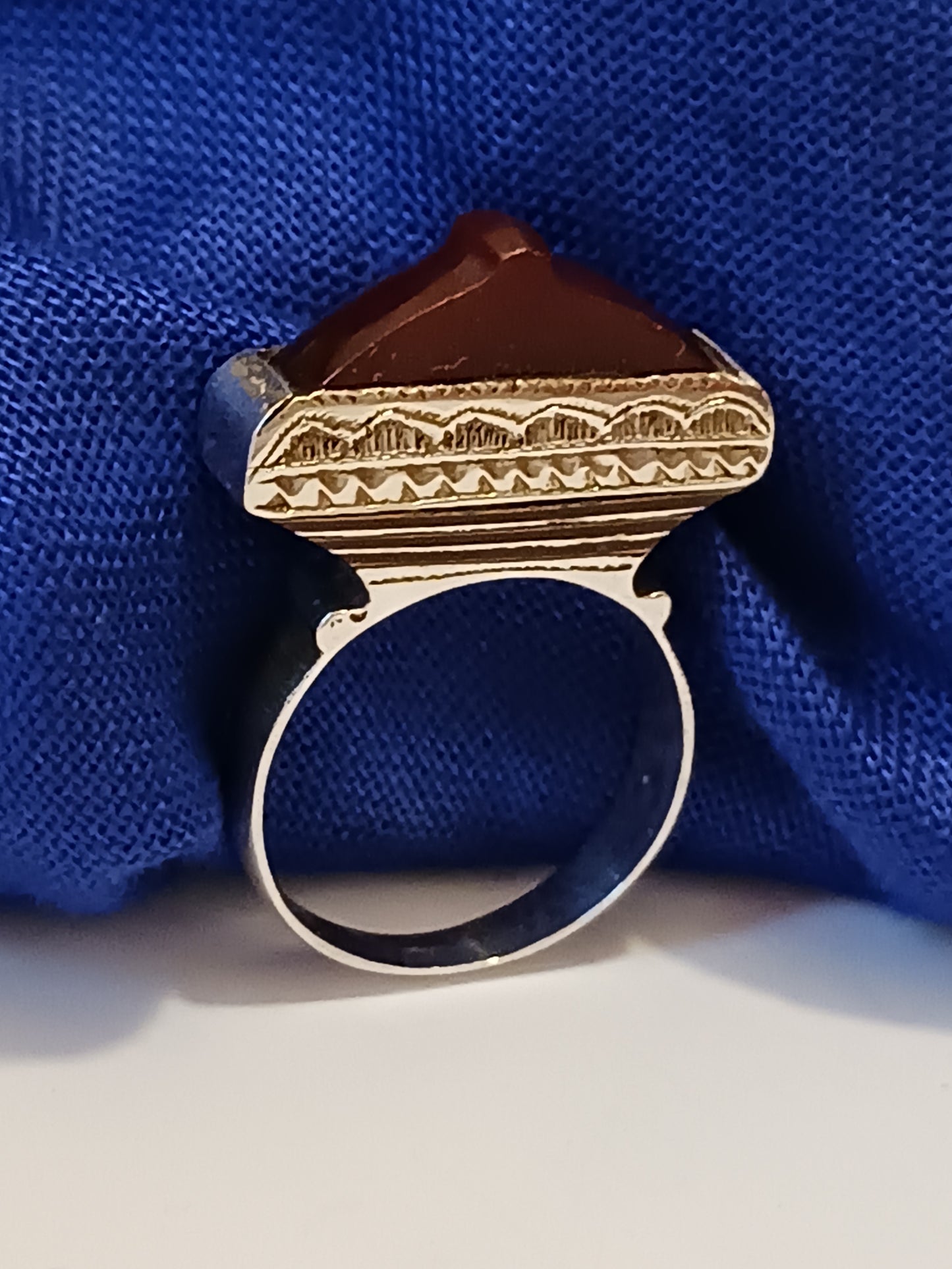 Bague touareg en argent massif
