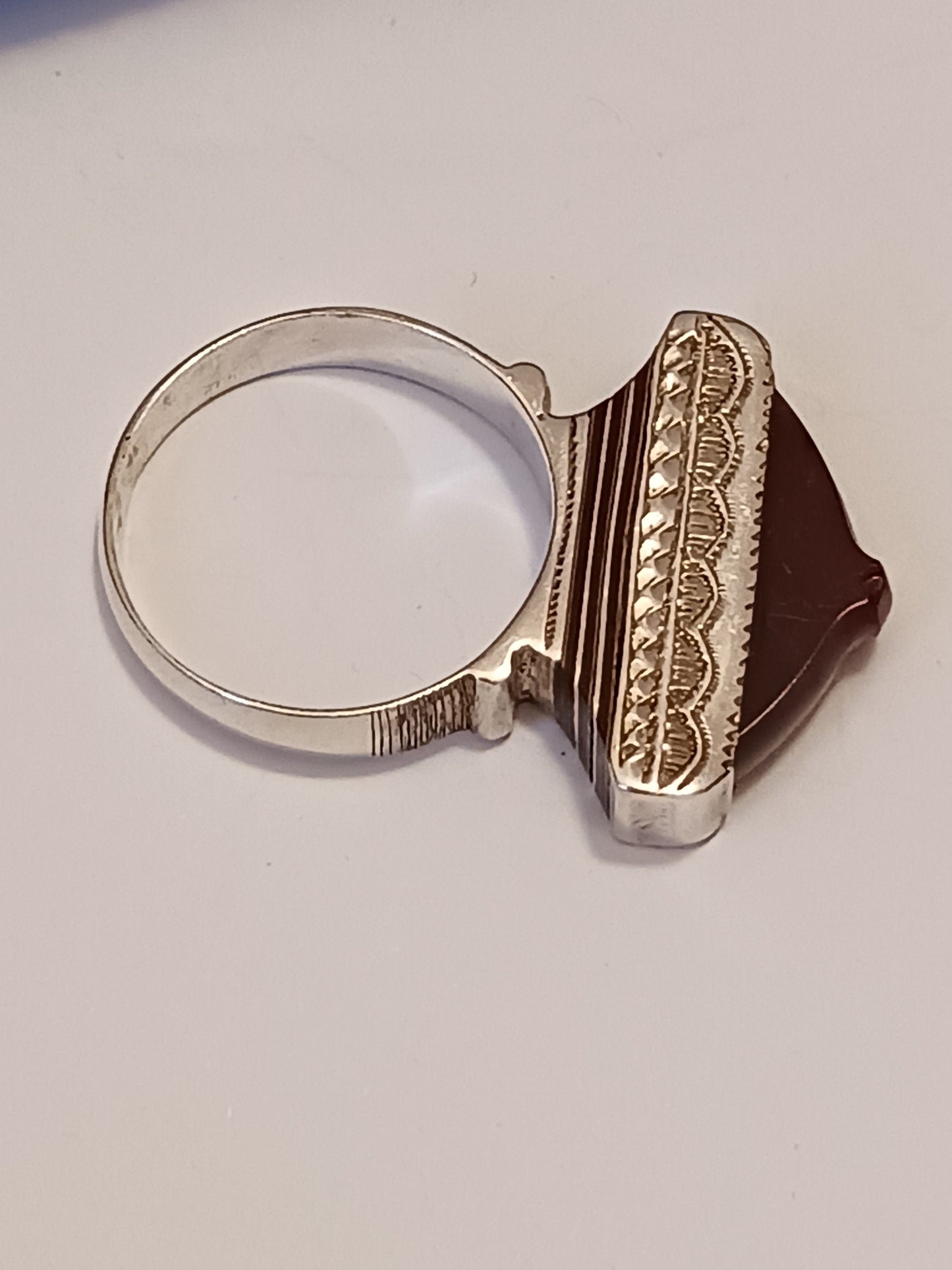 Bague touareg en argent massif