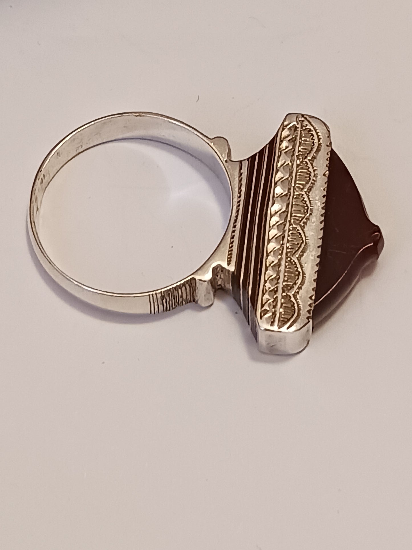 Bague touareg en argent massif