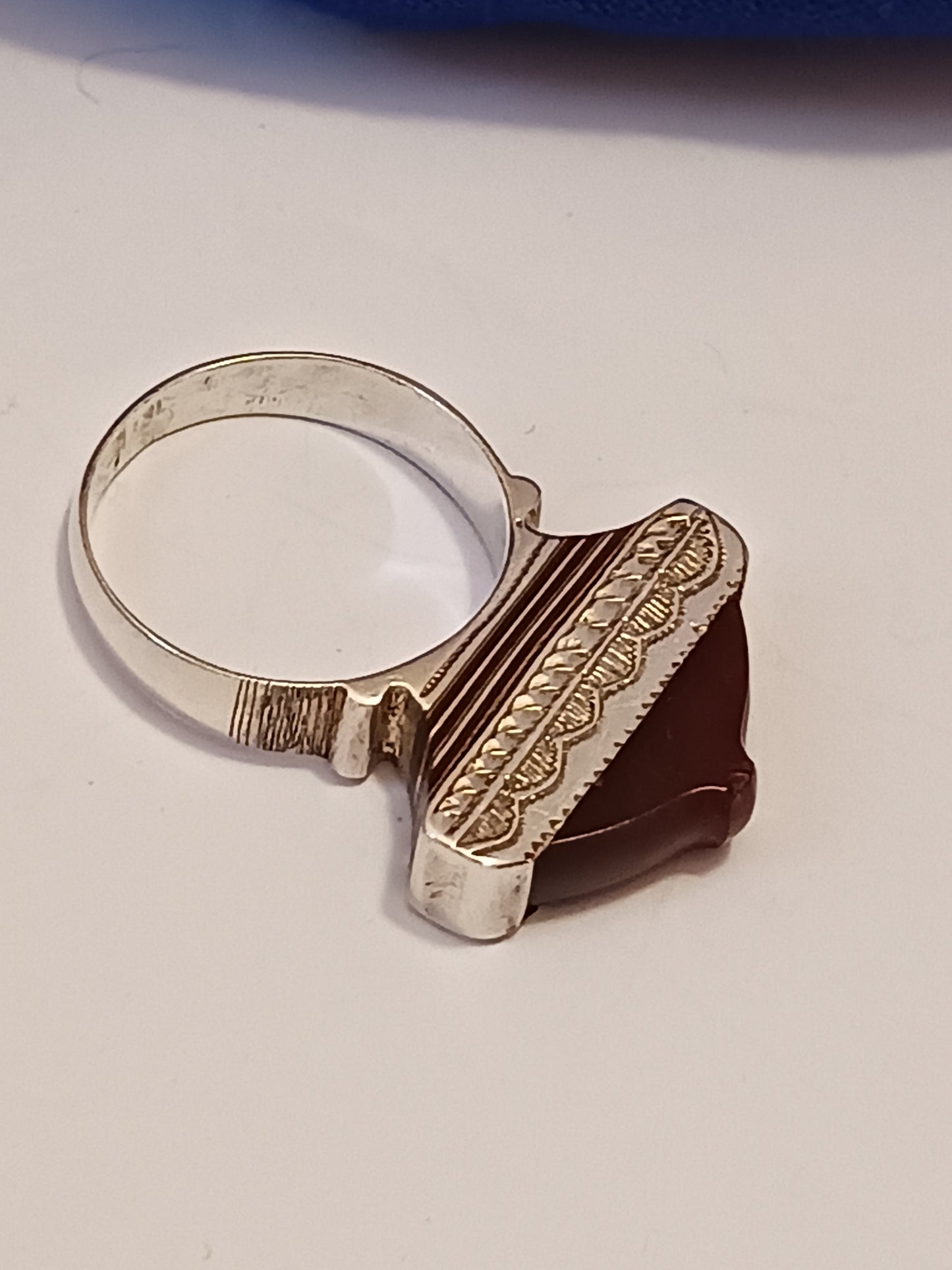 Bague touareg en argent massif