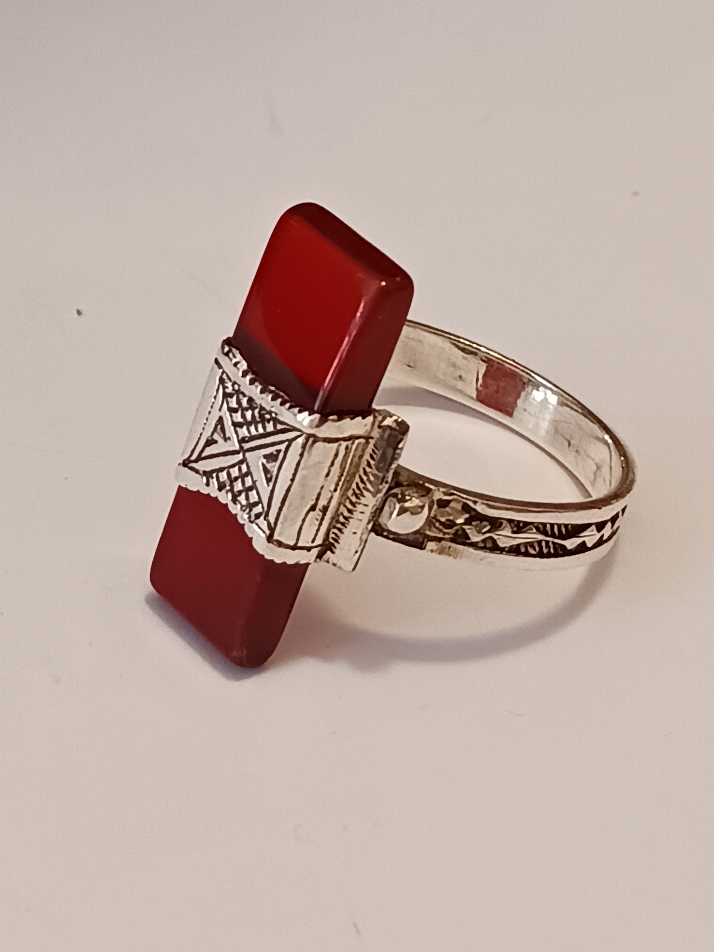 Bague touareg en argent massif