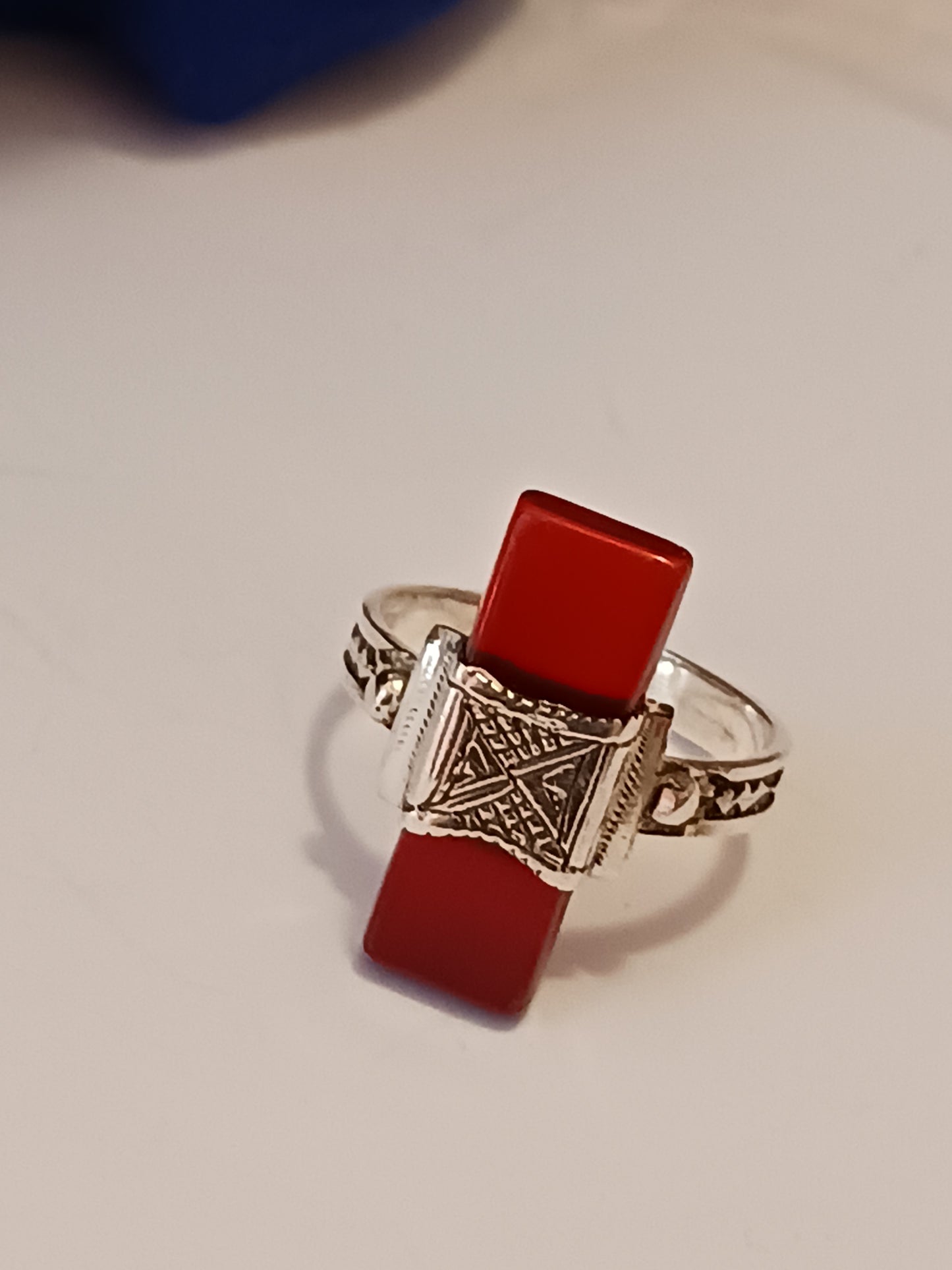 Bague touareg en argent massif