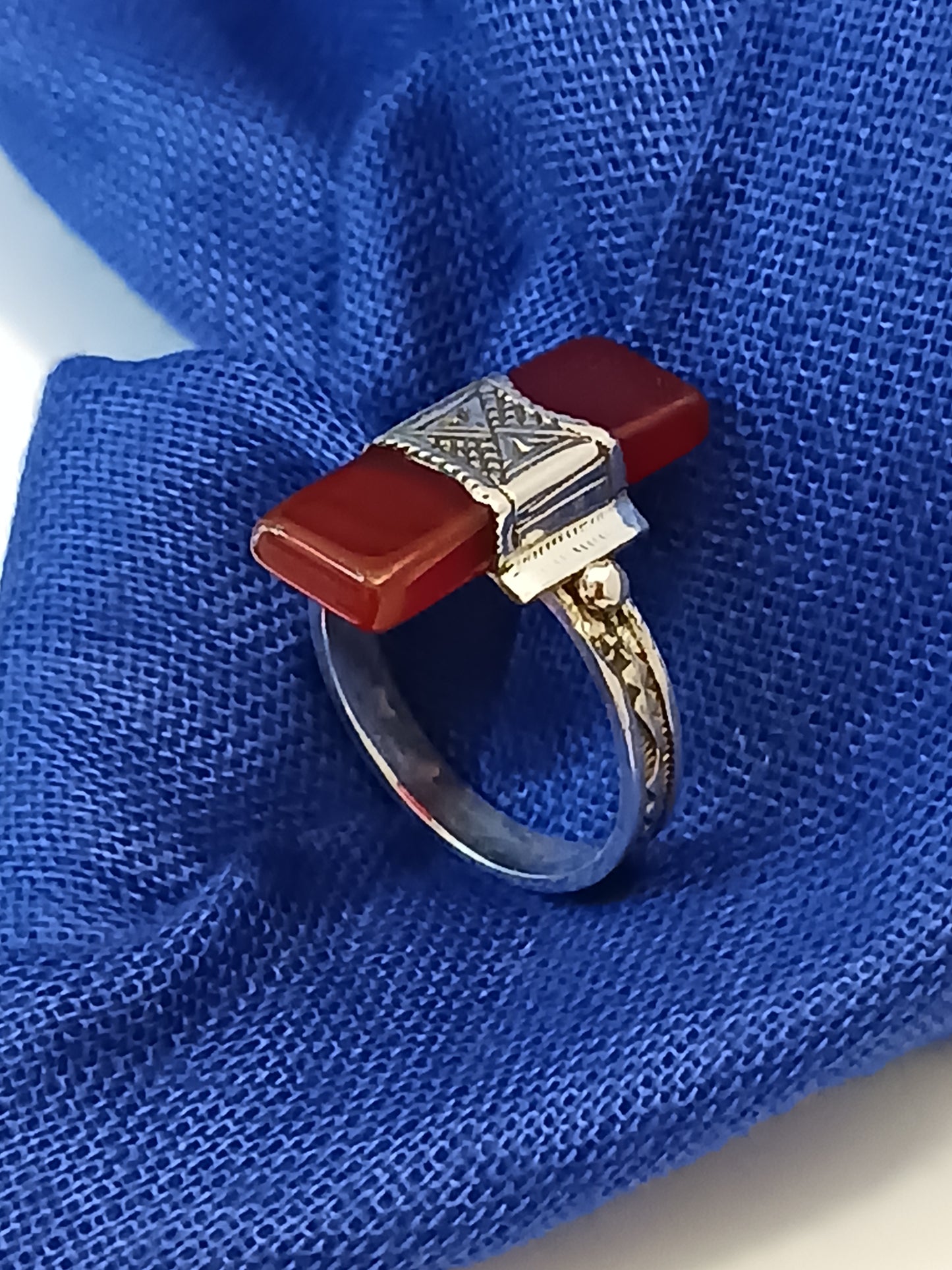 Bague touareg en argent massif
