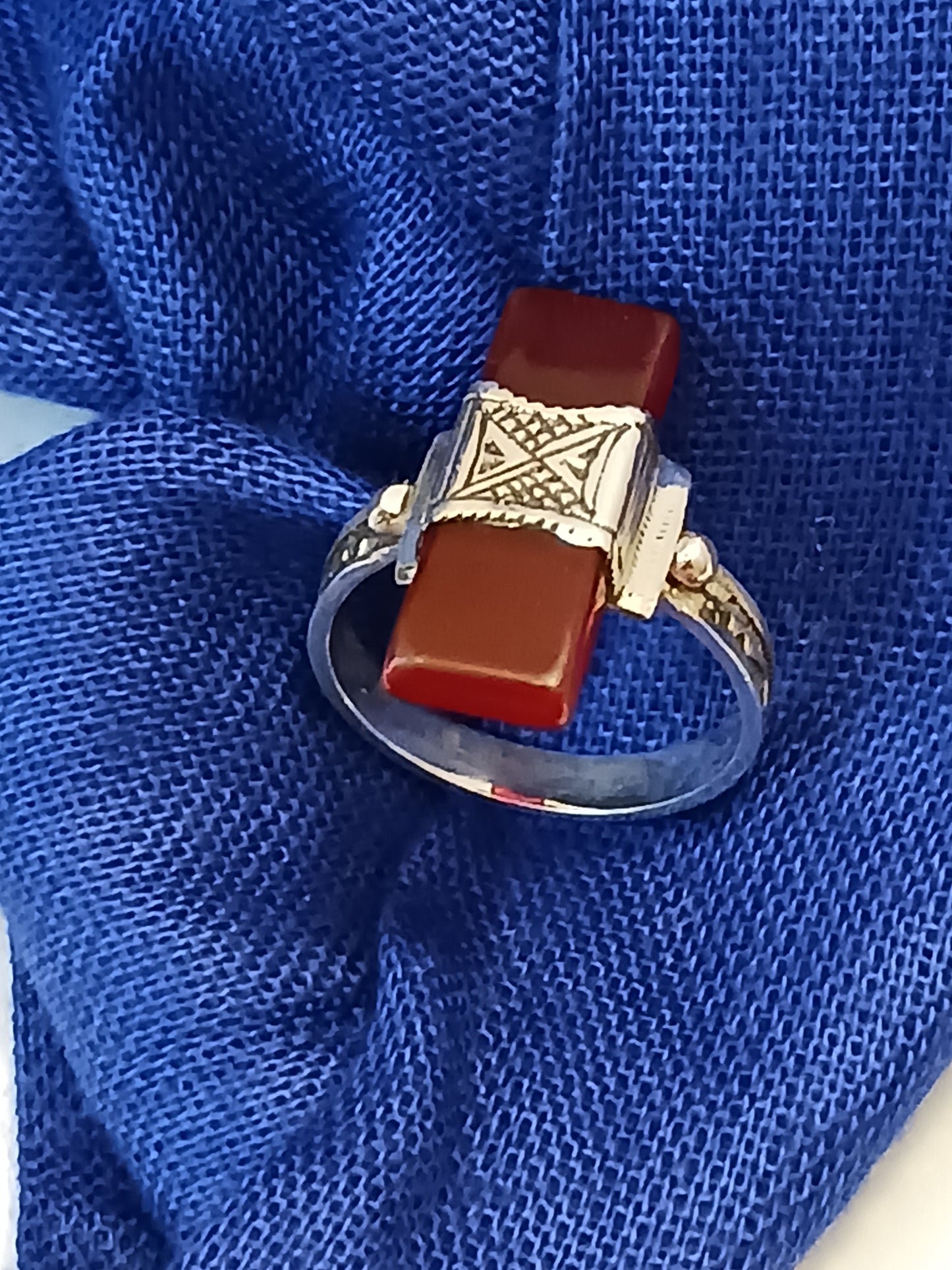 Bague touareg en argent massif
