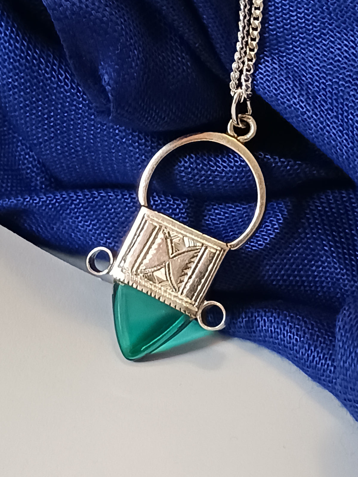 Collier Croix touareg en argent massif