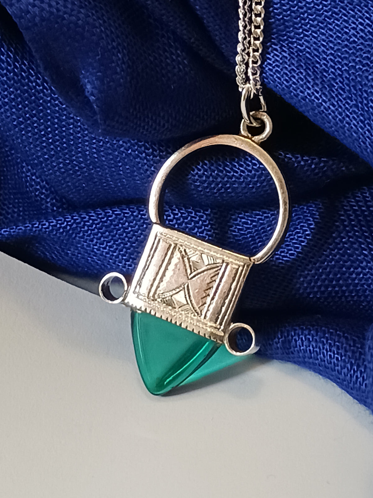 Collier Croix touareg en argent massif