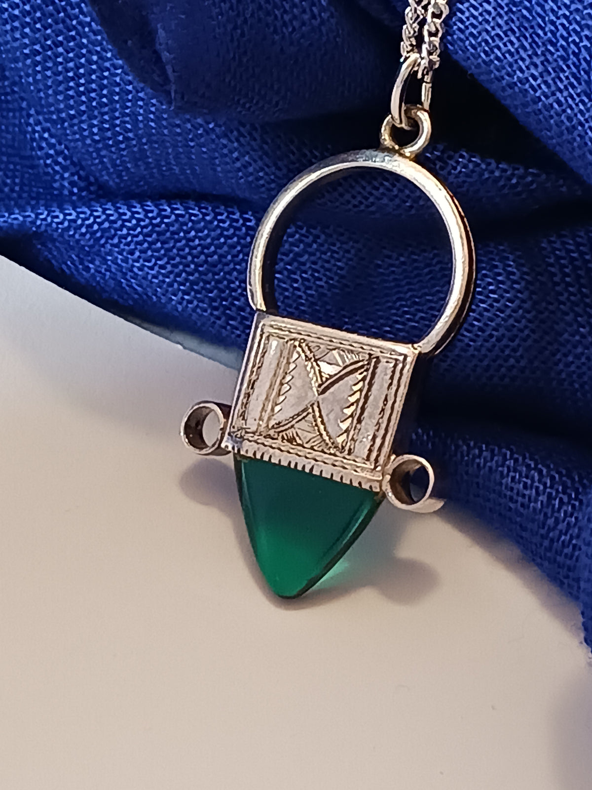 Collier Croix touareg en argent massif