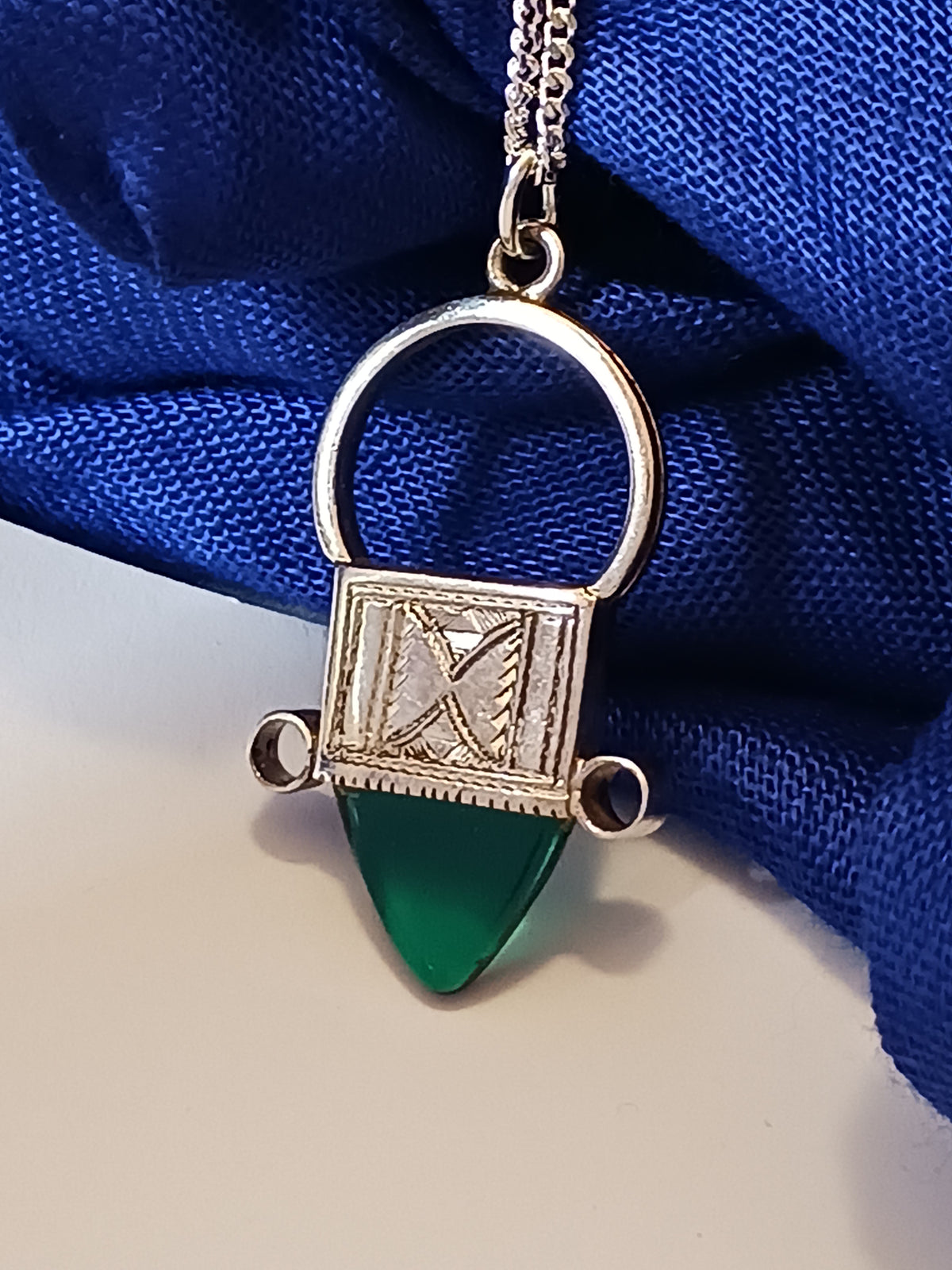 Collier Croix touareg en argent massif