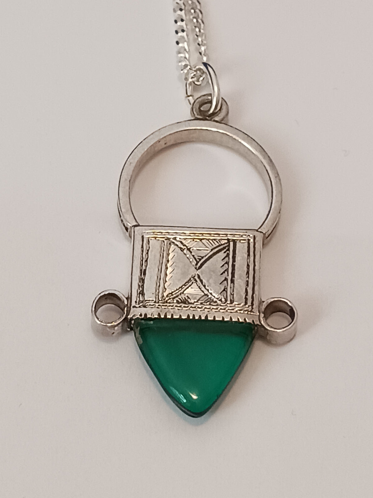 Collier Croix touareg en argent massif