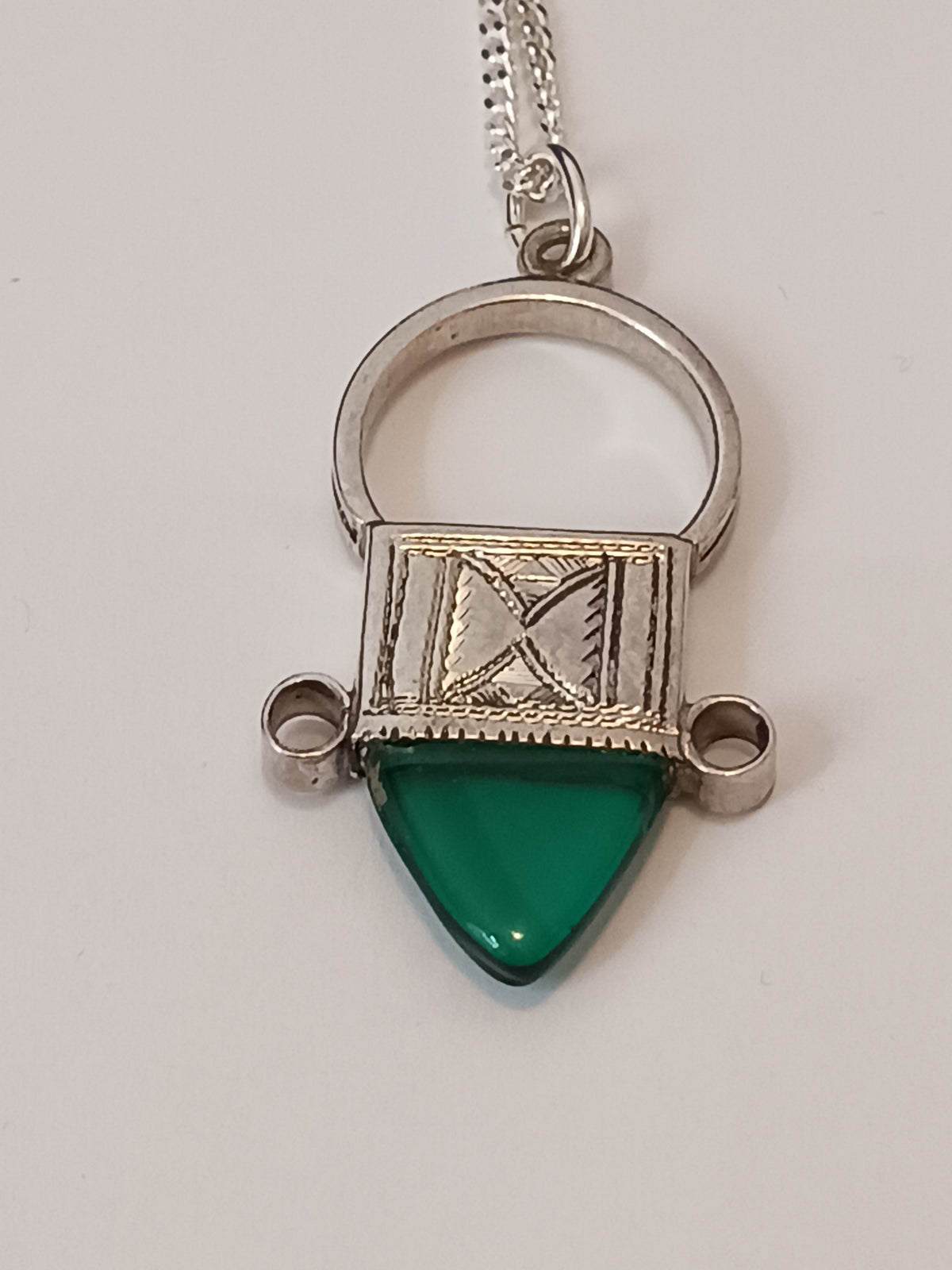 Collier Croix touareg en argent massif