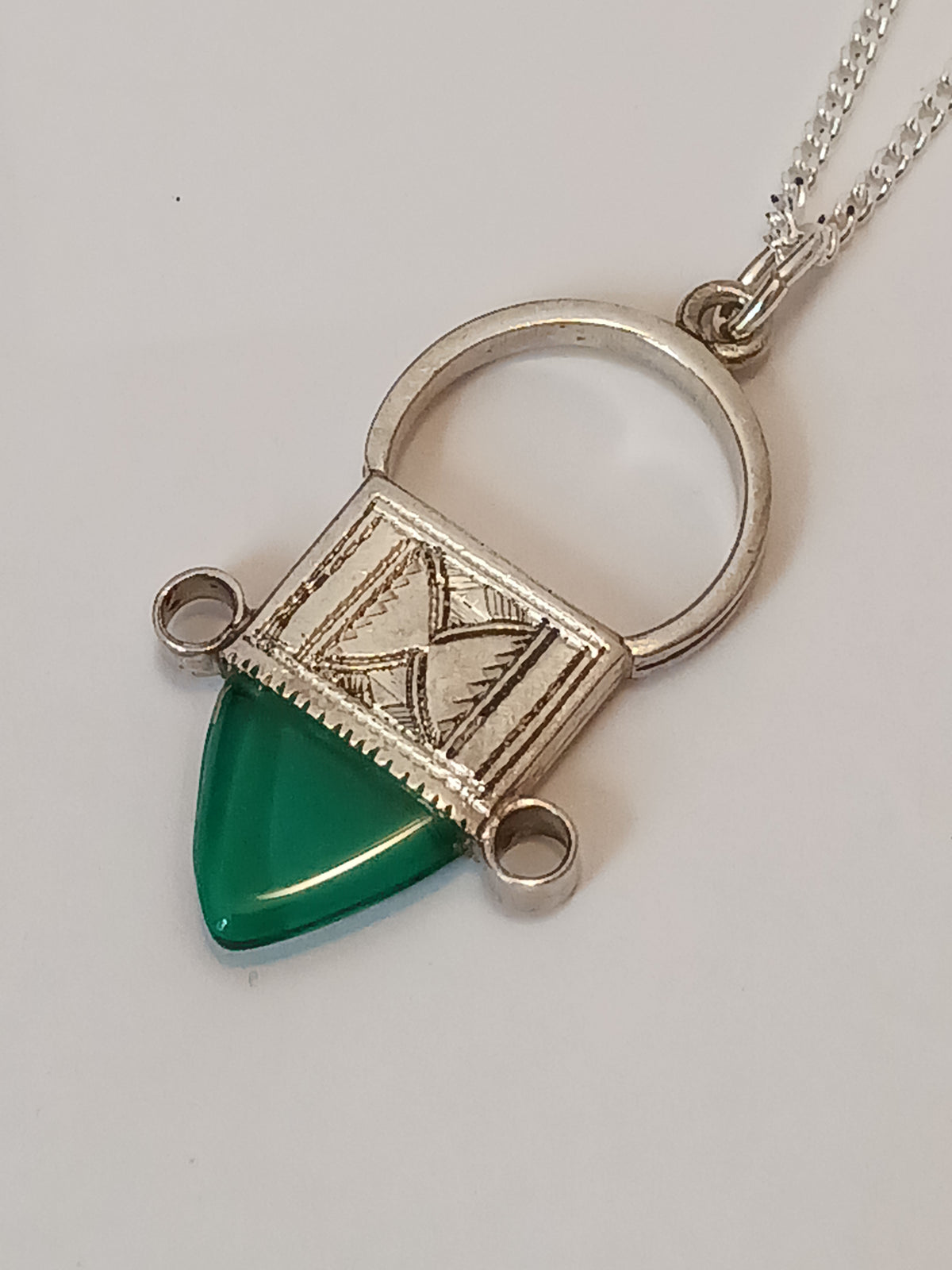Collier Croix touareg en argent massif