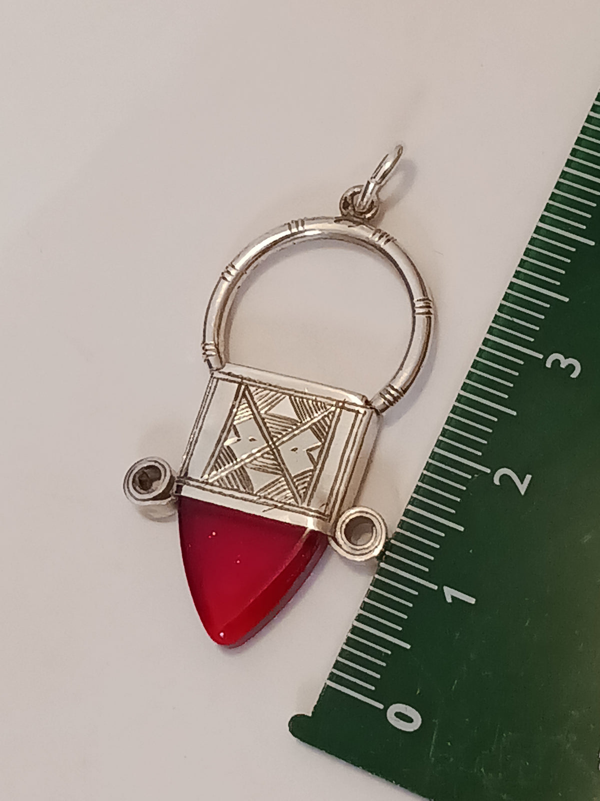 Collier Croix touareg en argent massif