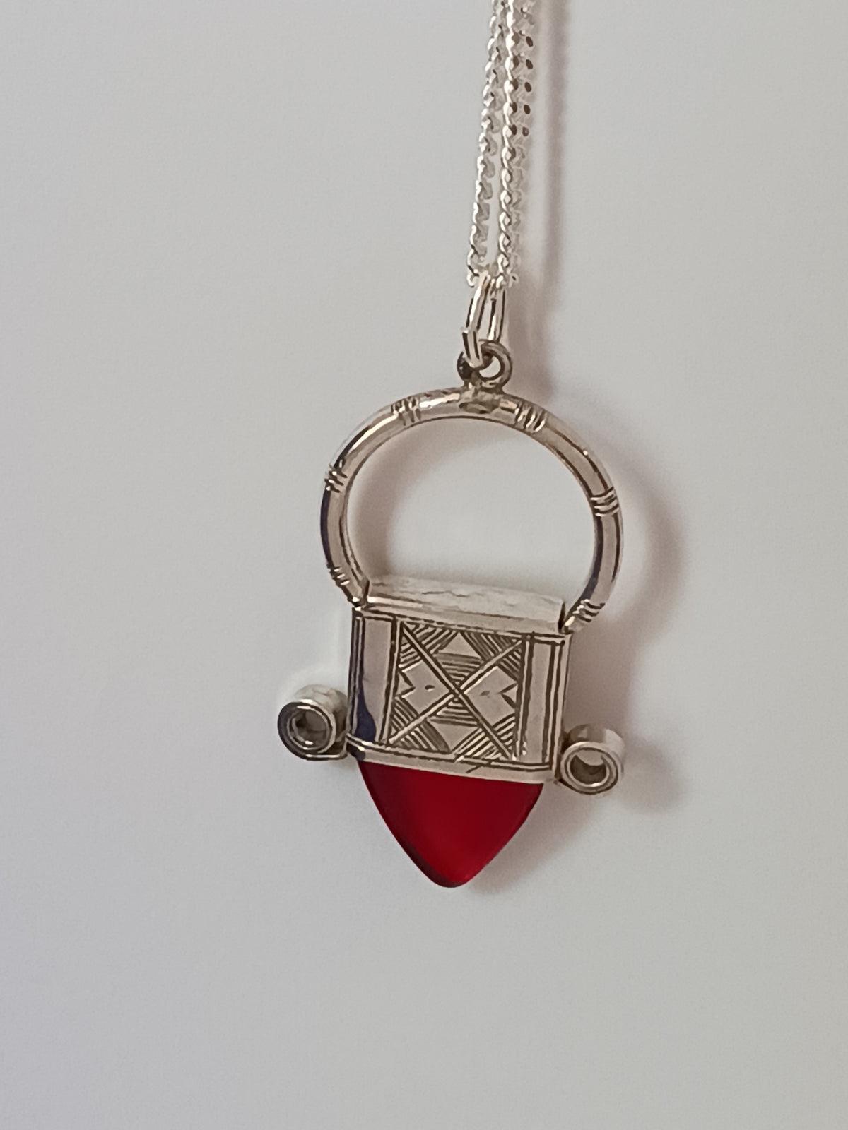 Collier Croix touareg en argent massif