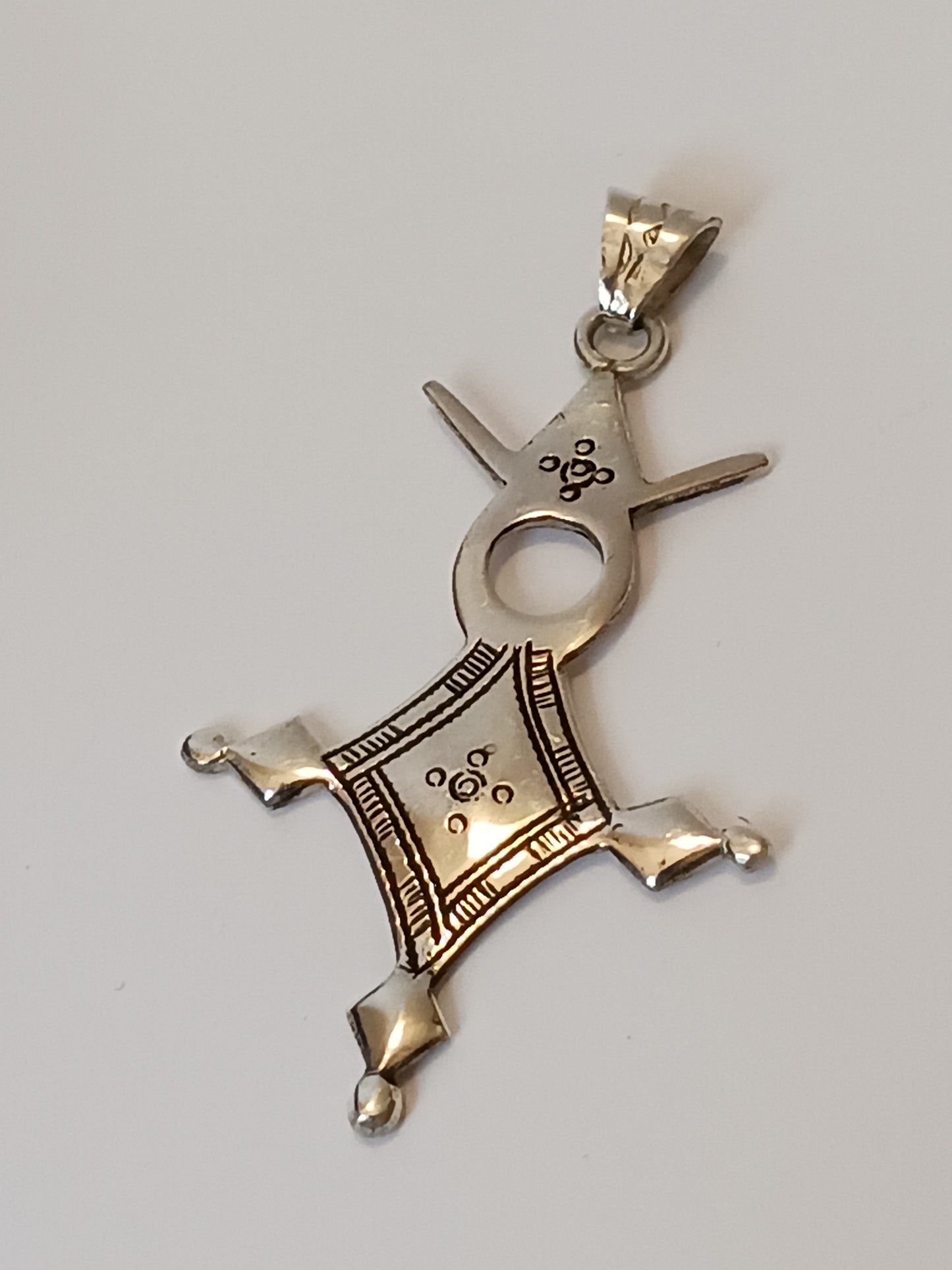 Collier Croix touareg en argent massif