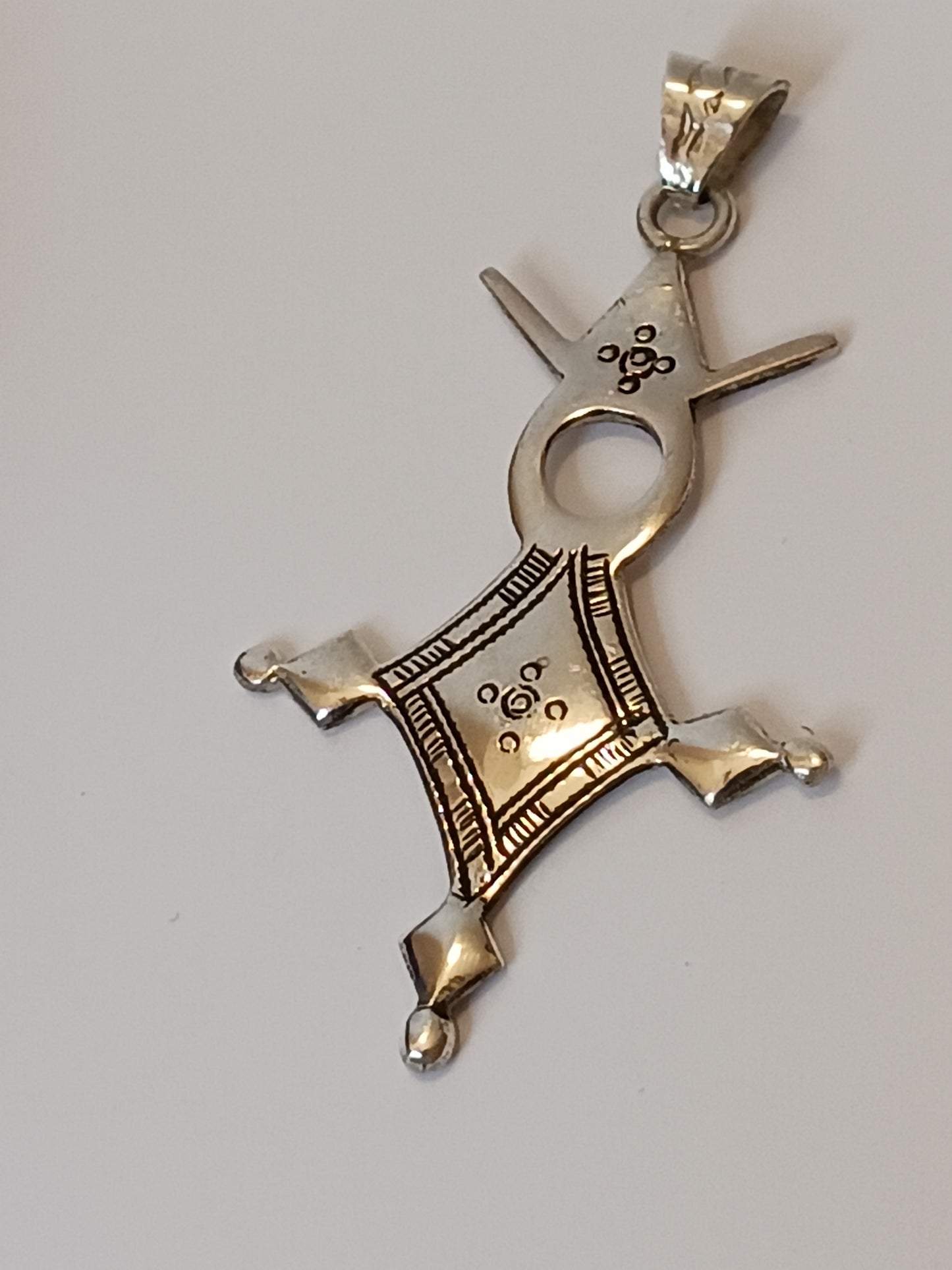 Collier Croix touareg en argent massif