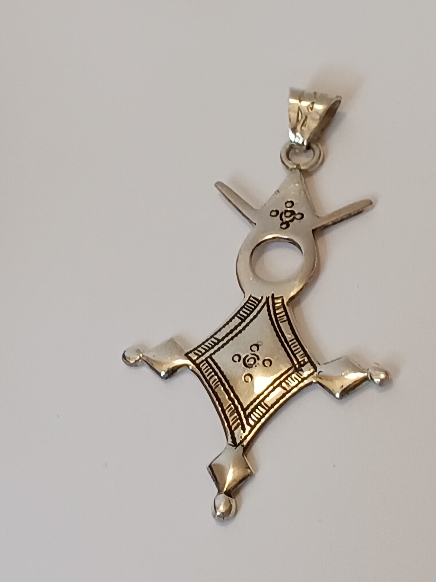 Collier Croix touareg en argent massif