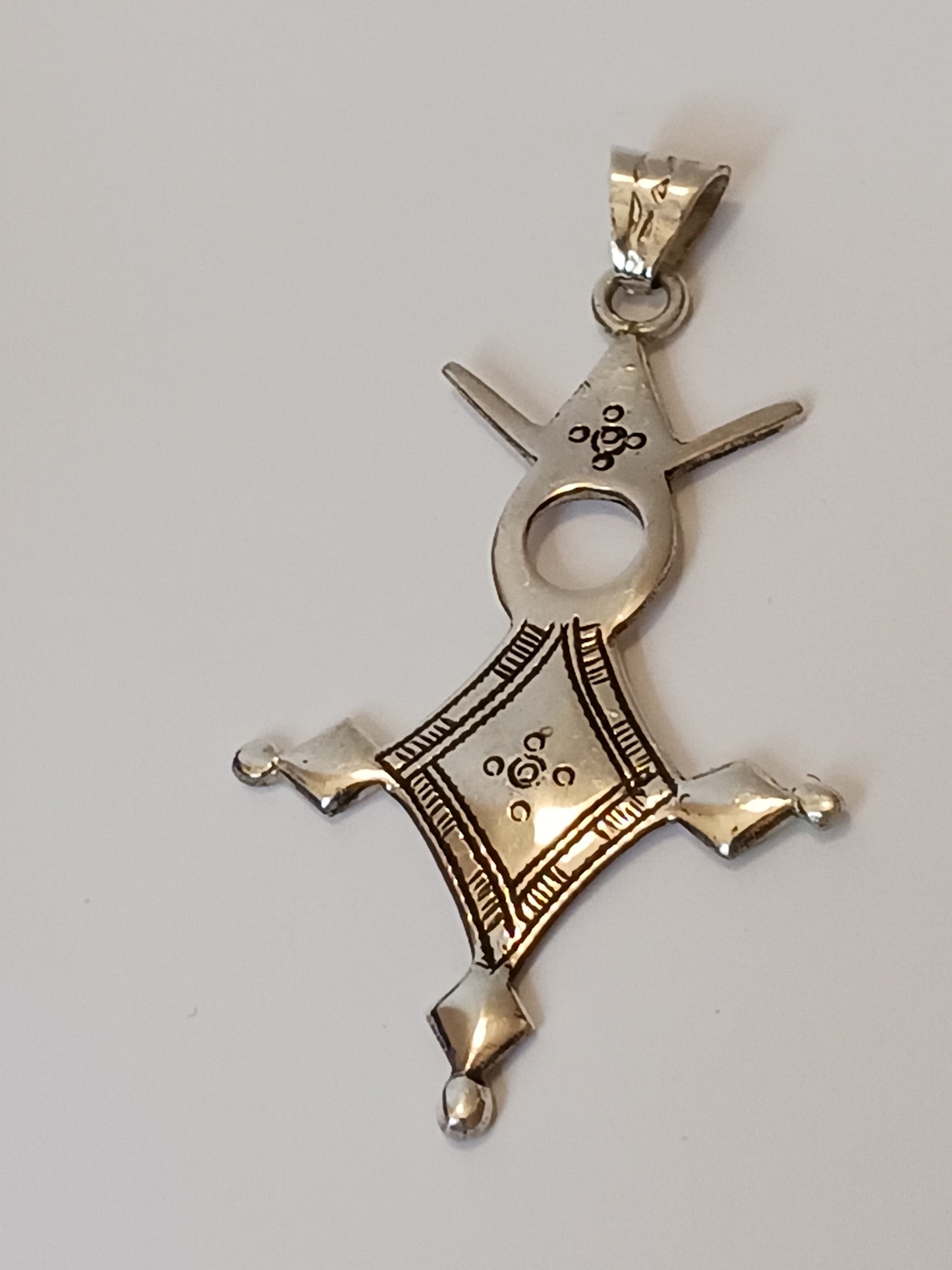 Collier Croix touareg en argent massif