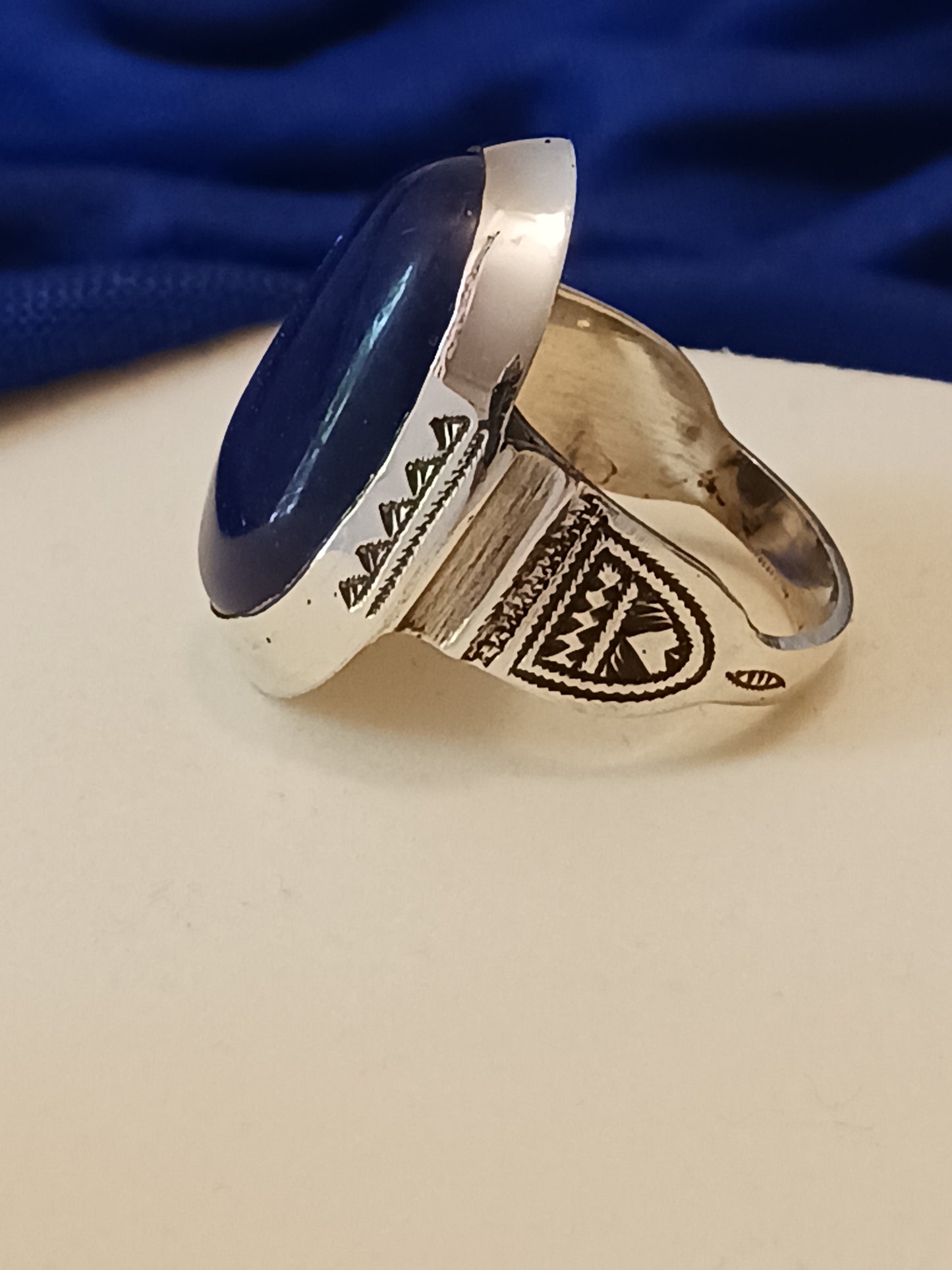 Bague touareg en argent massif