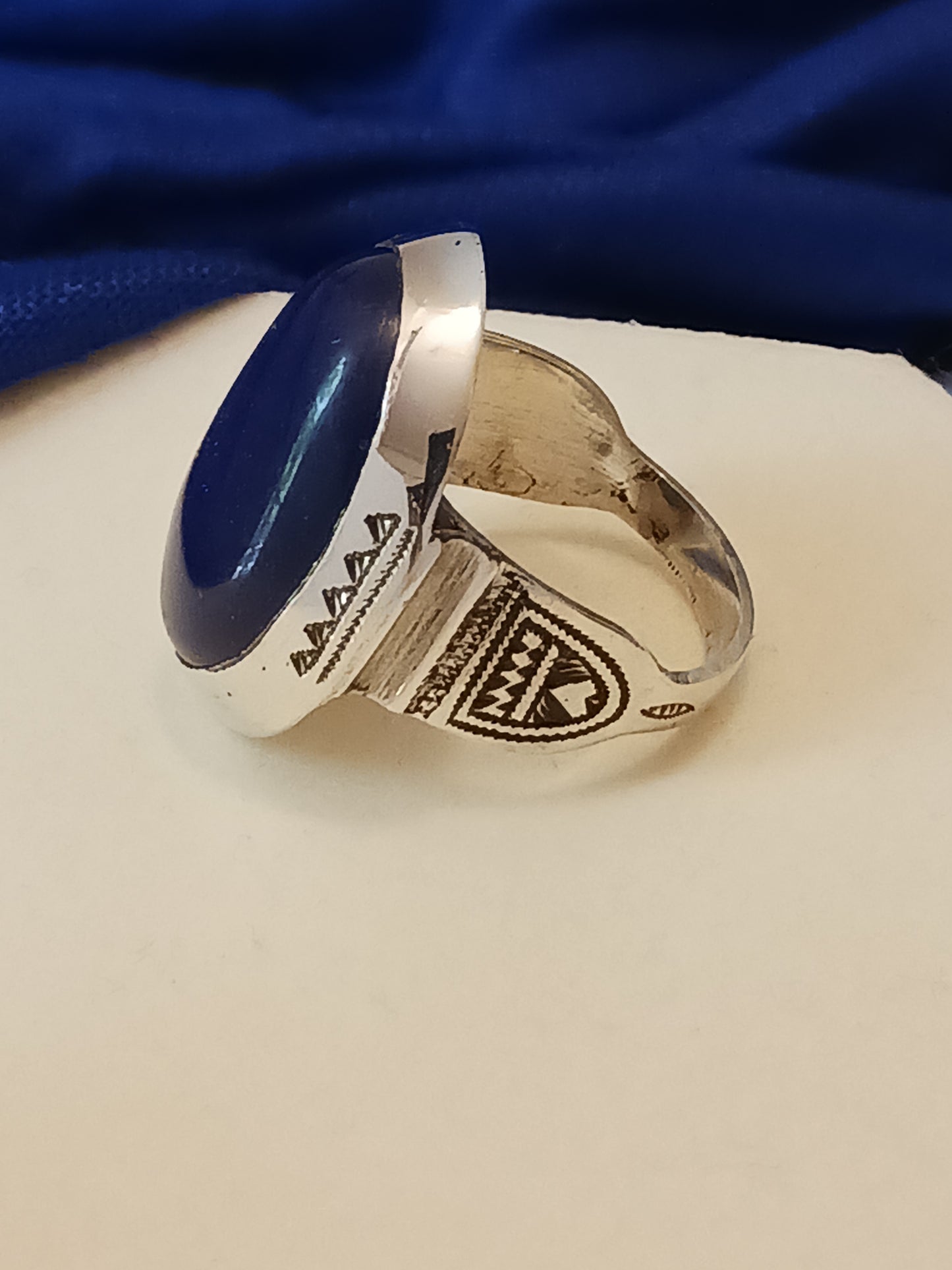 Bague touareg en argent massif