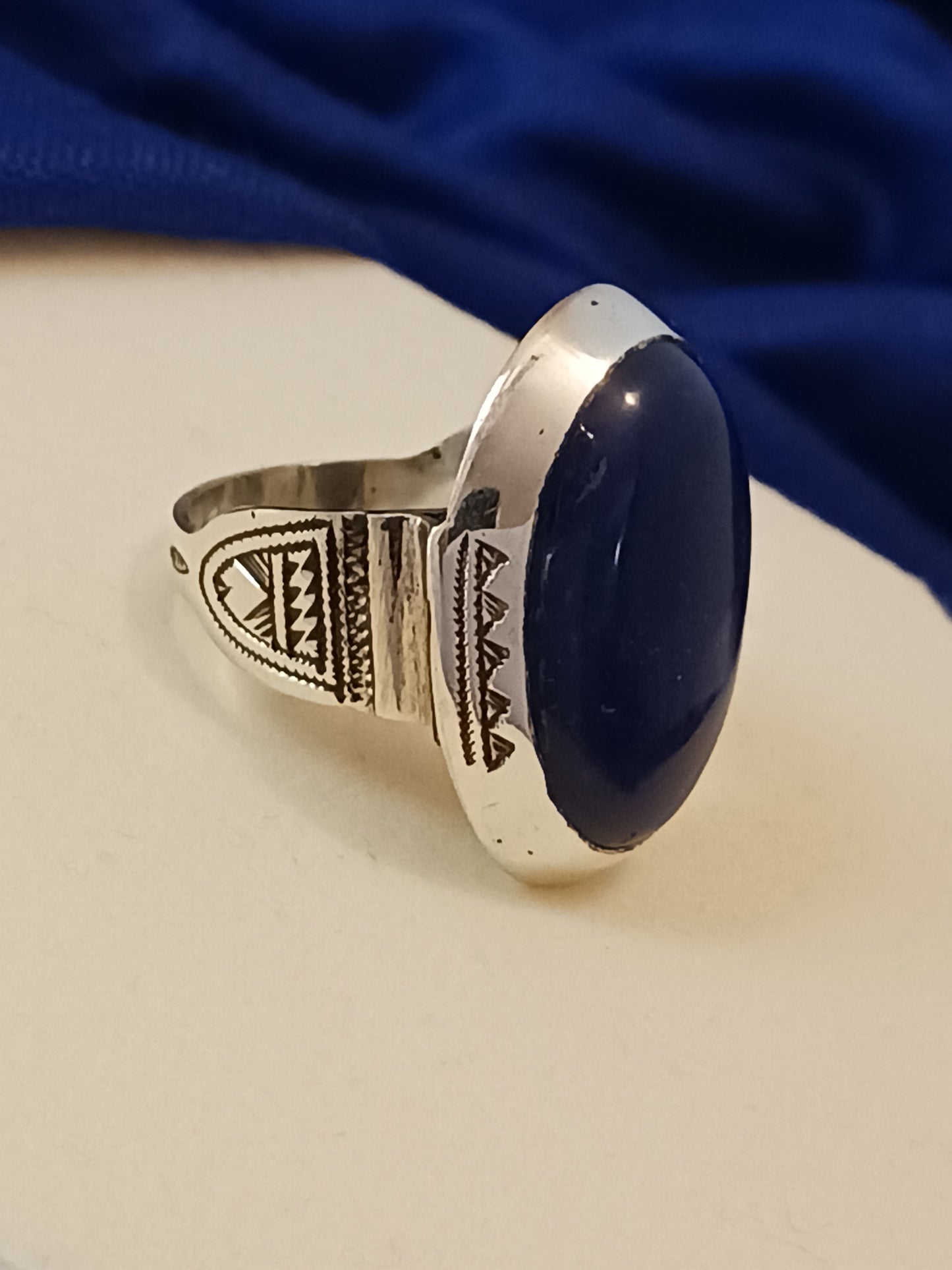 Bague touareg en argent massif