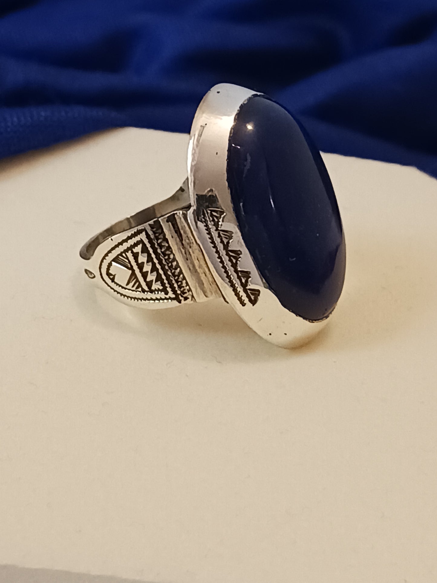 Bague touareg en argent massif