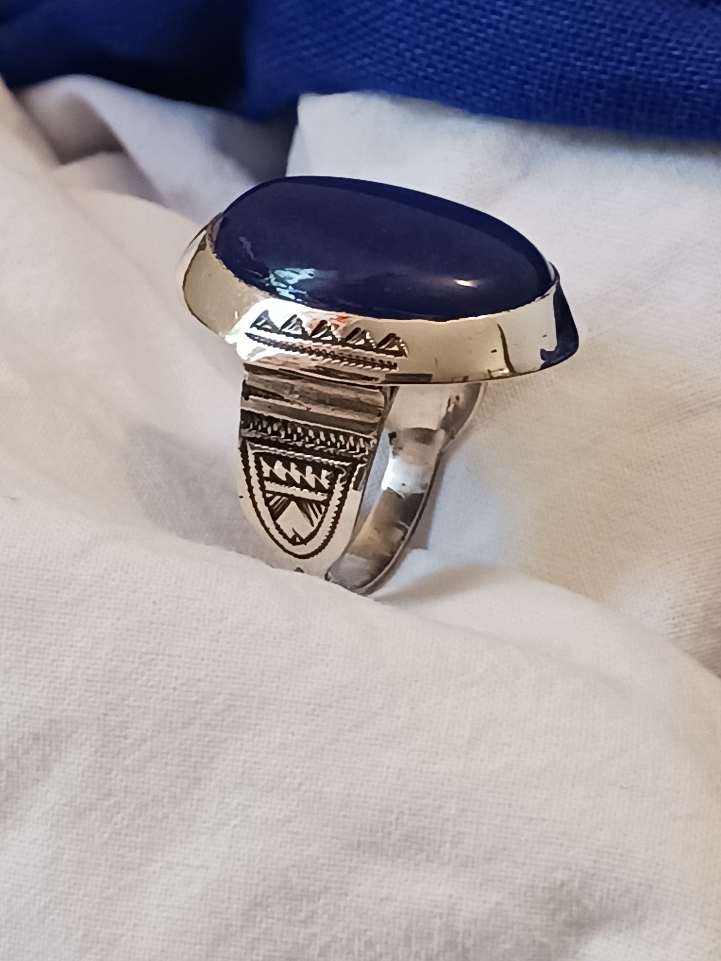 Bague touareg en argent massif
