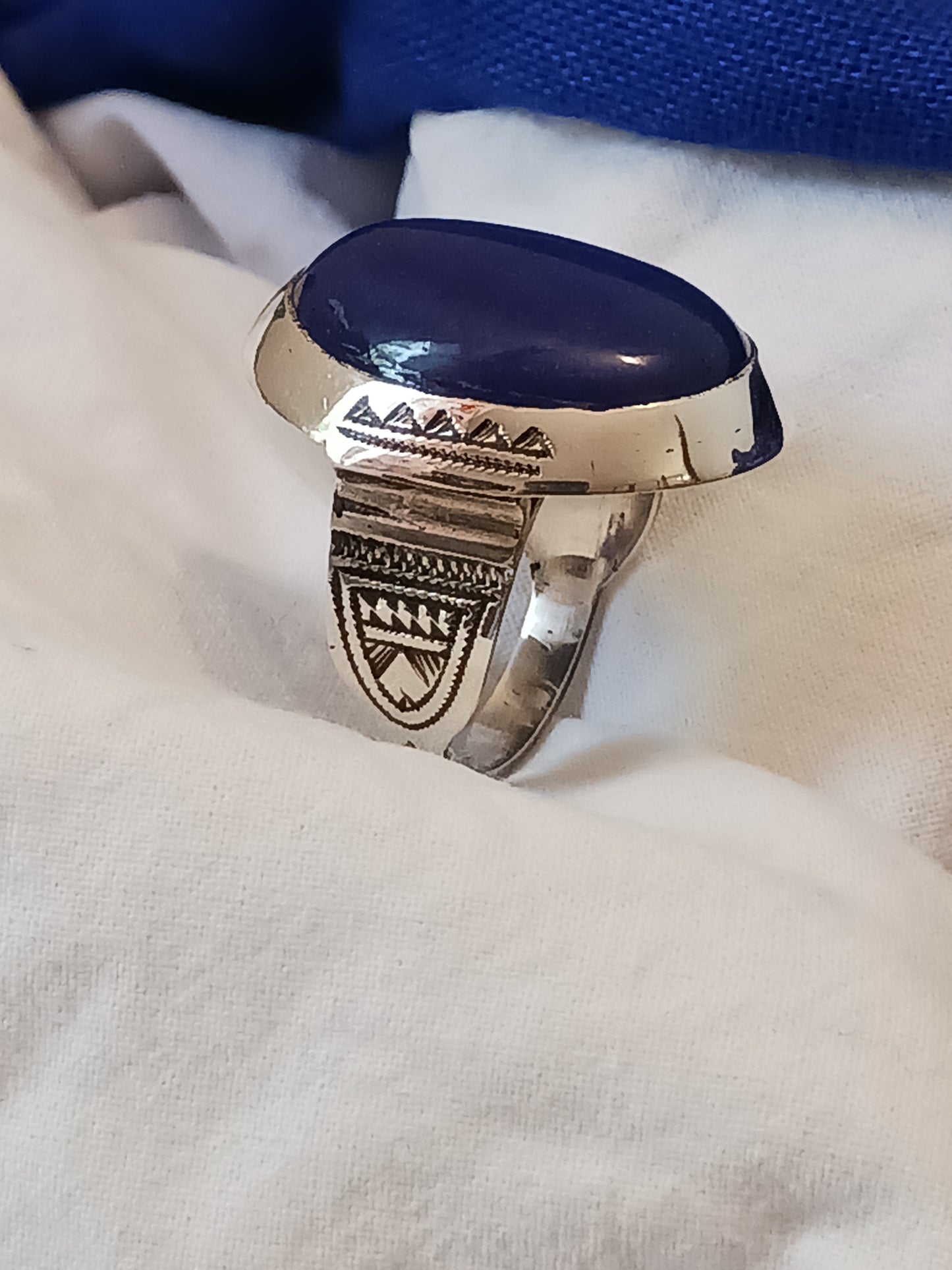 Bague touareg en argent massif