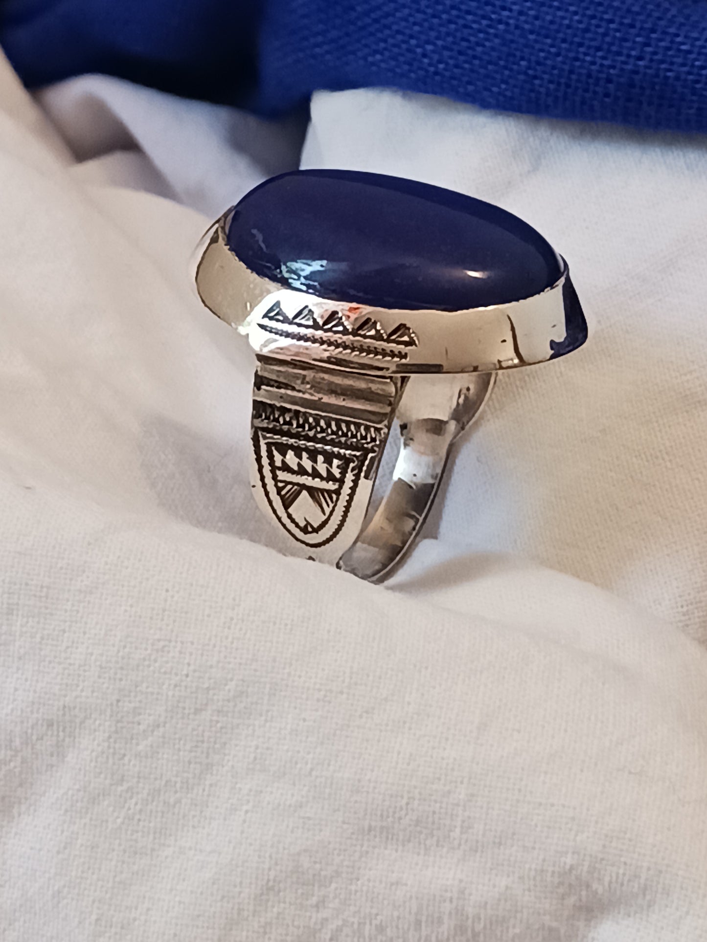 Bague touareg en argent massif