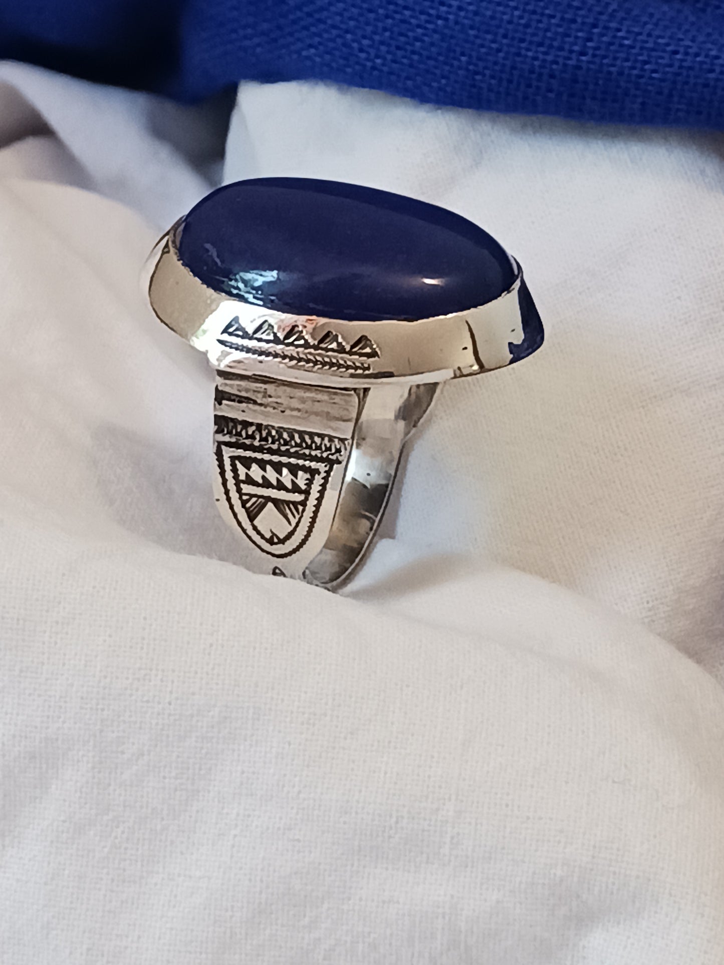 Bague touareg en argent massif