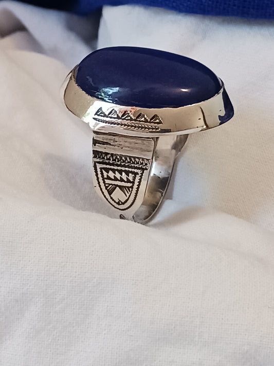 Bague touareg en argent massif