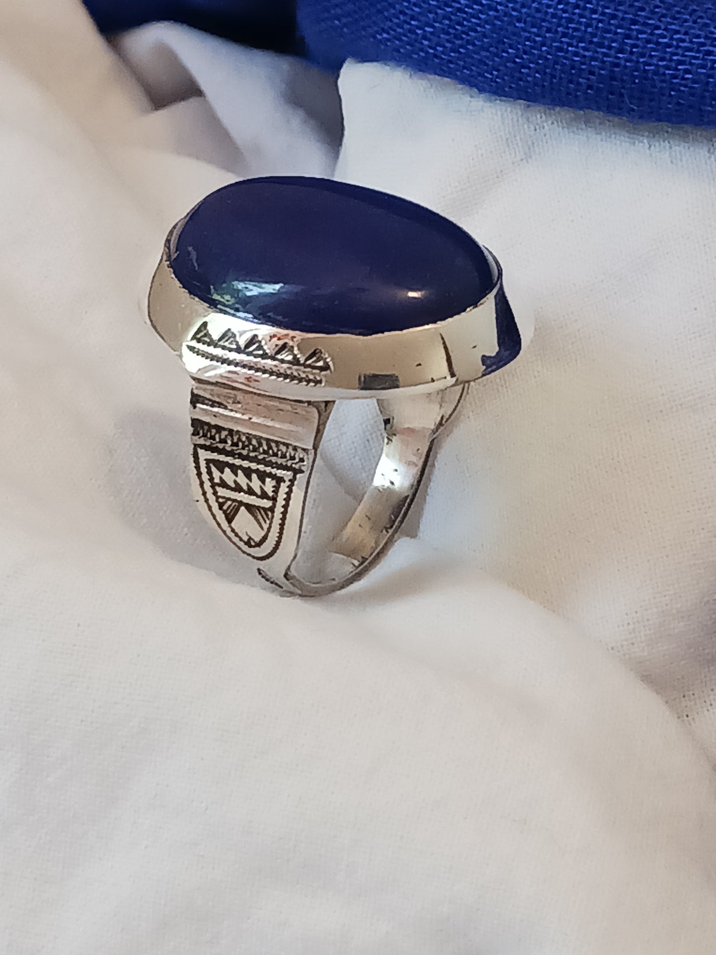 Bague touareg en argent massif