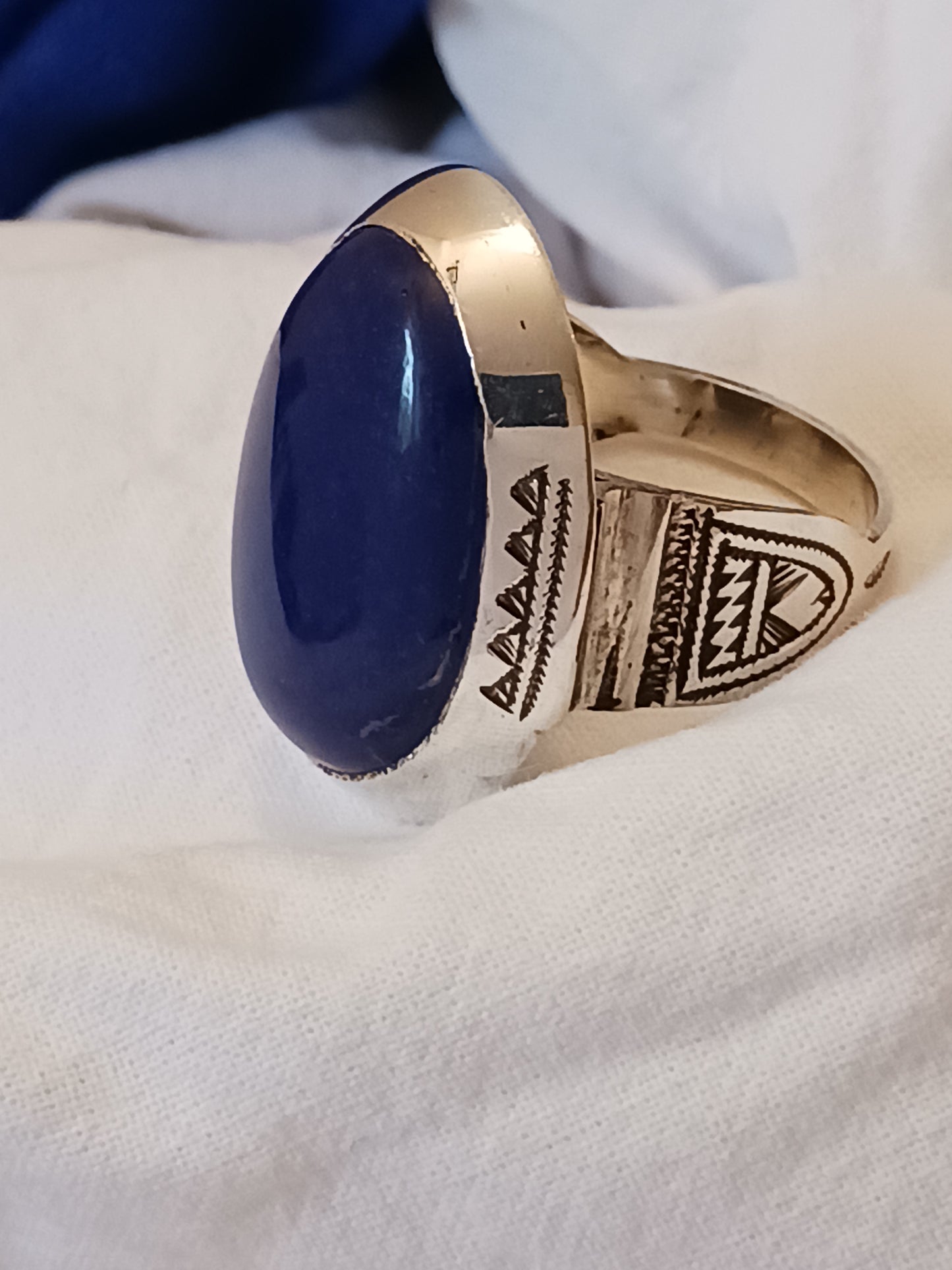 Bague touareg en argent massif