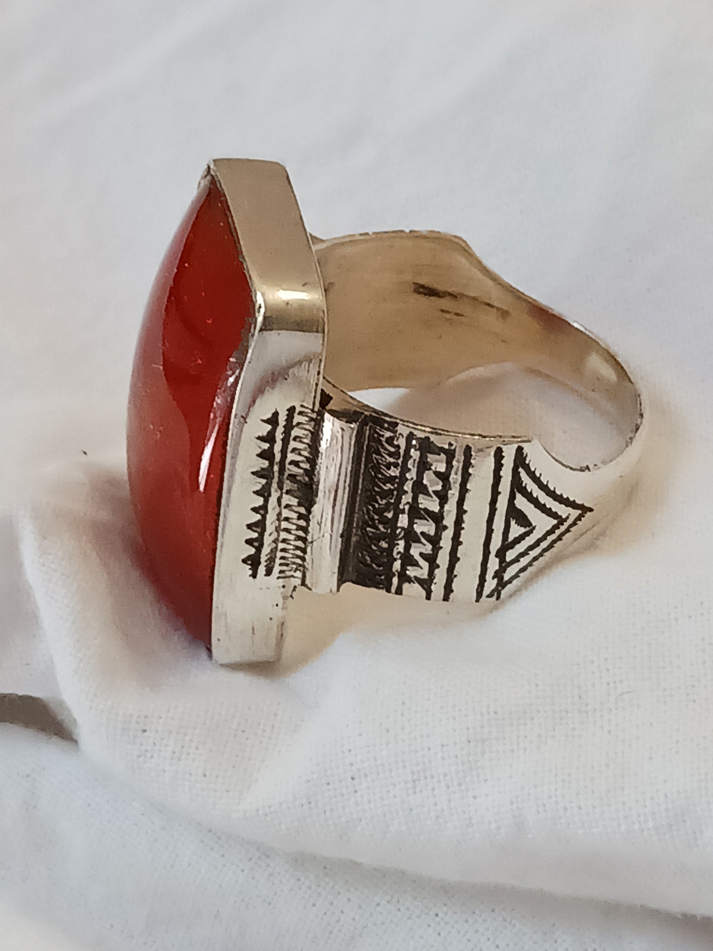 Bague touareg en argent massif