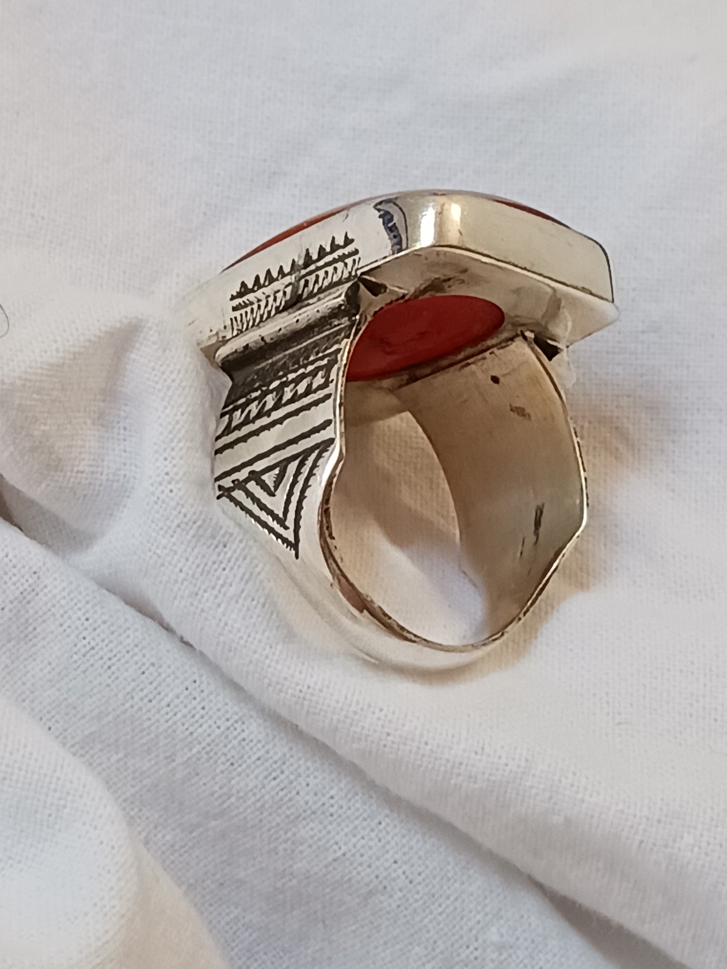 Bague touareg en argent massif