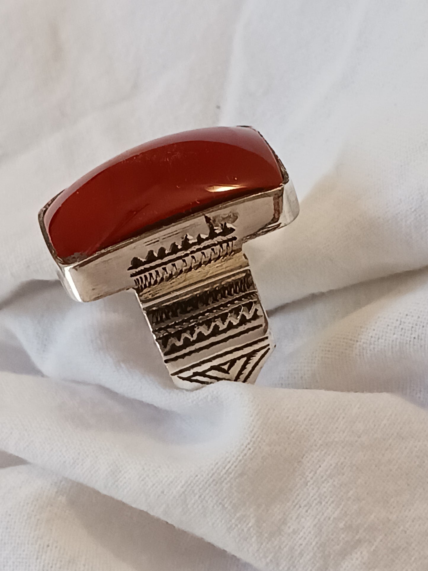 Bague touareg en argent massif