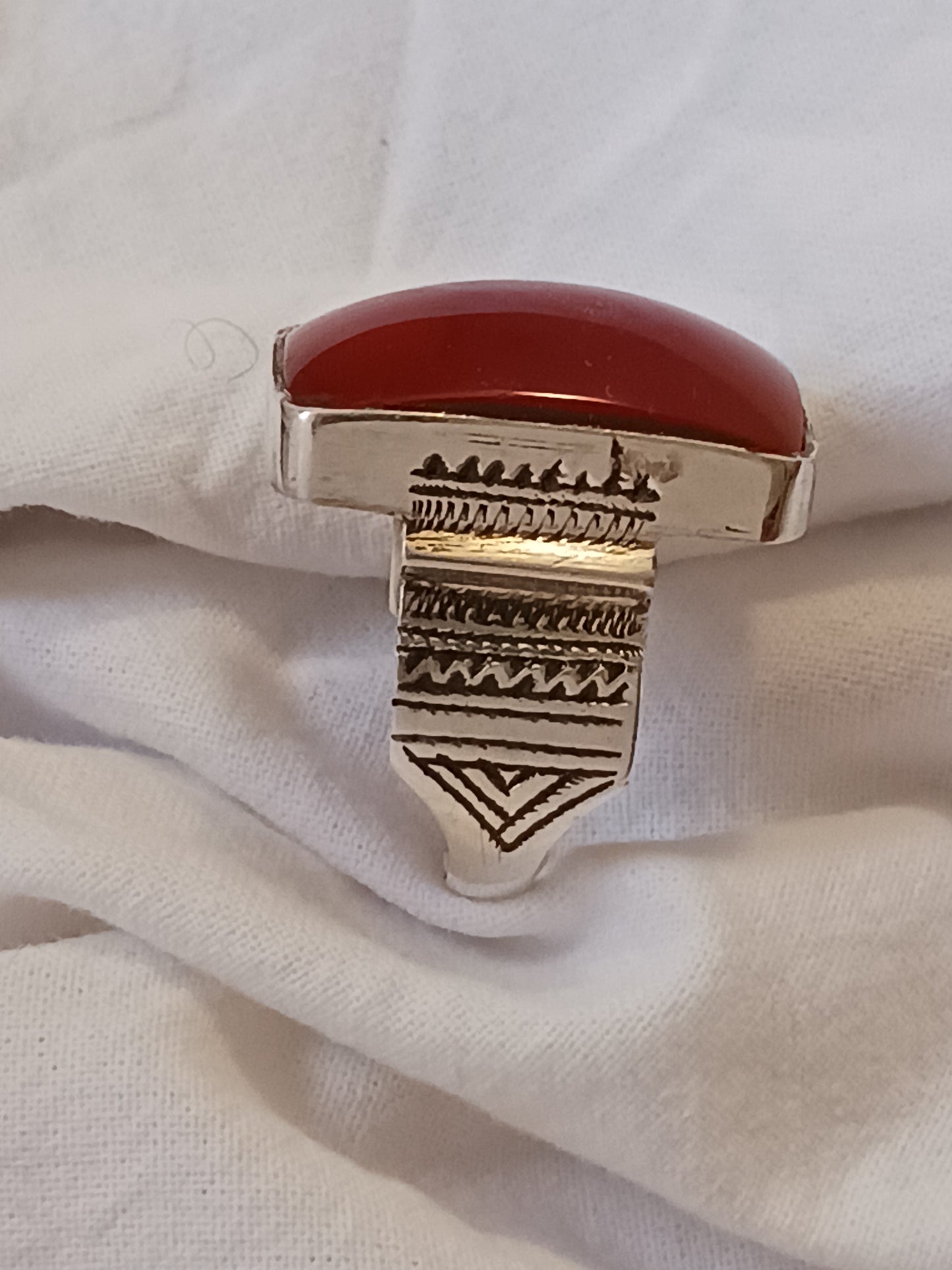 Bague touareg en argent massif
