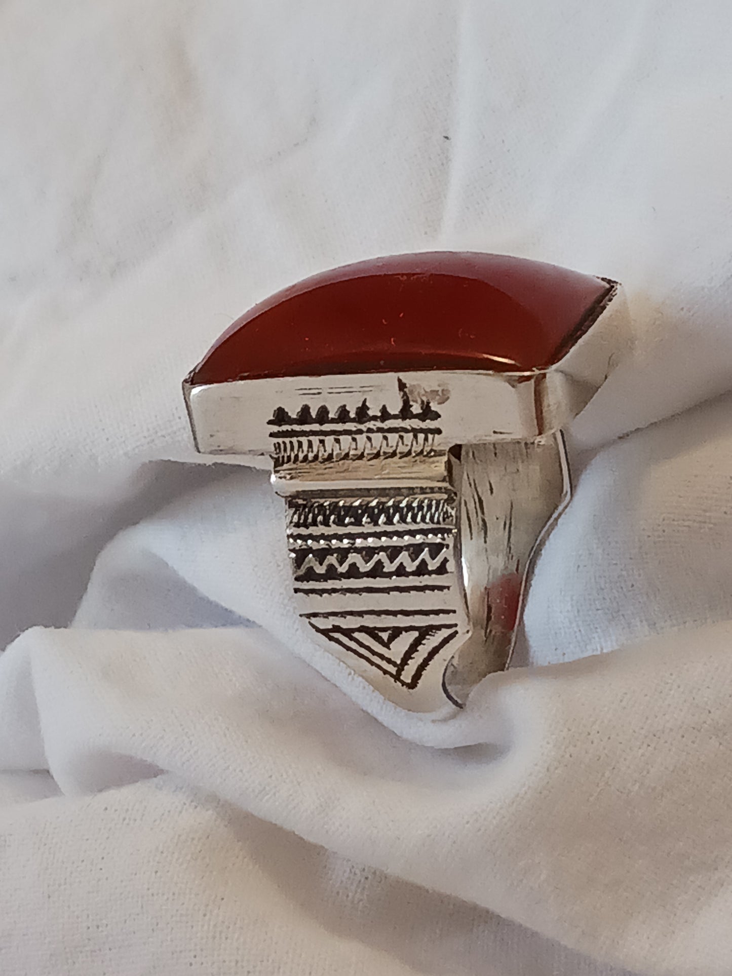 Bague touareg en argent massif