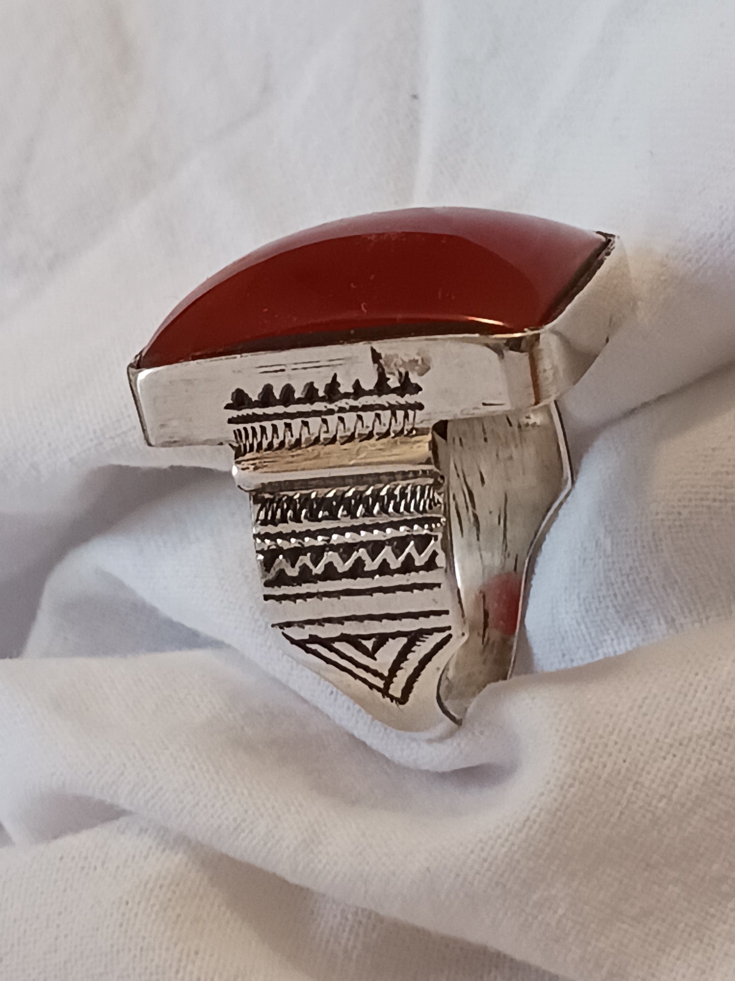 Bague touareg en argent massif