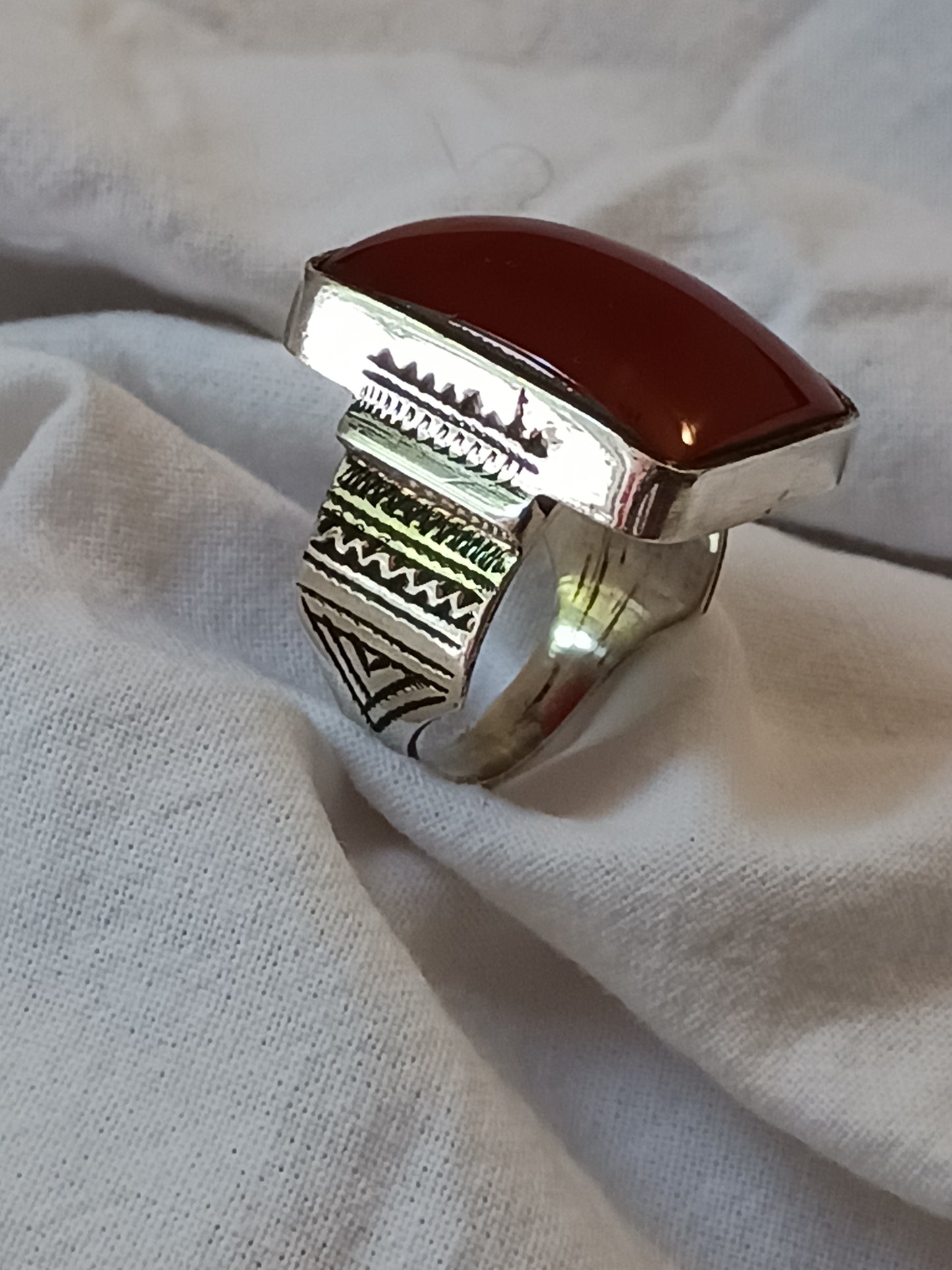 Bague touareg en argent massif