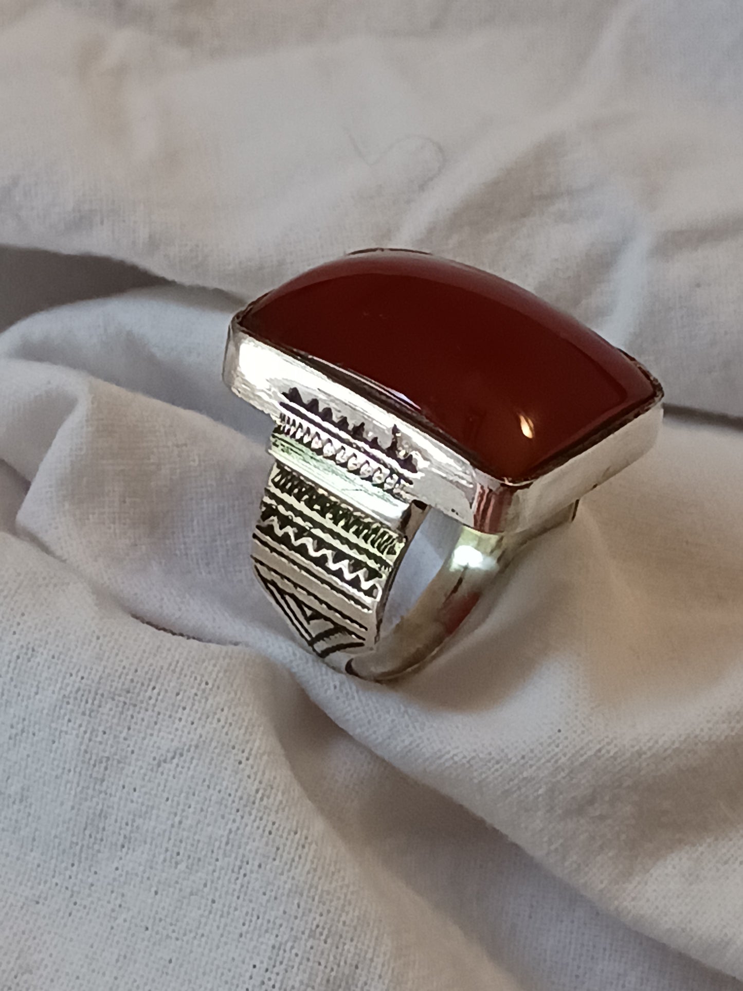Bague touareg en argent massif