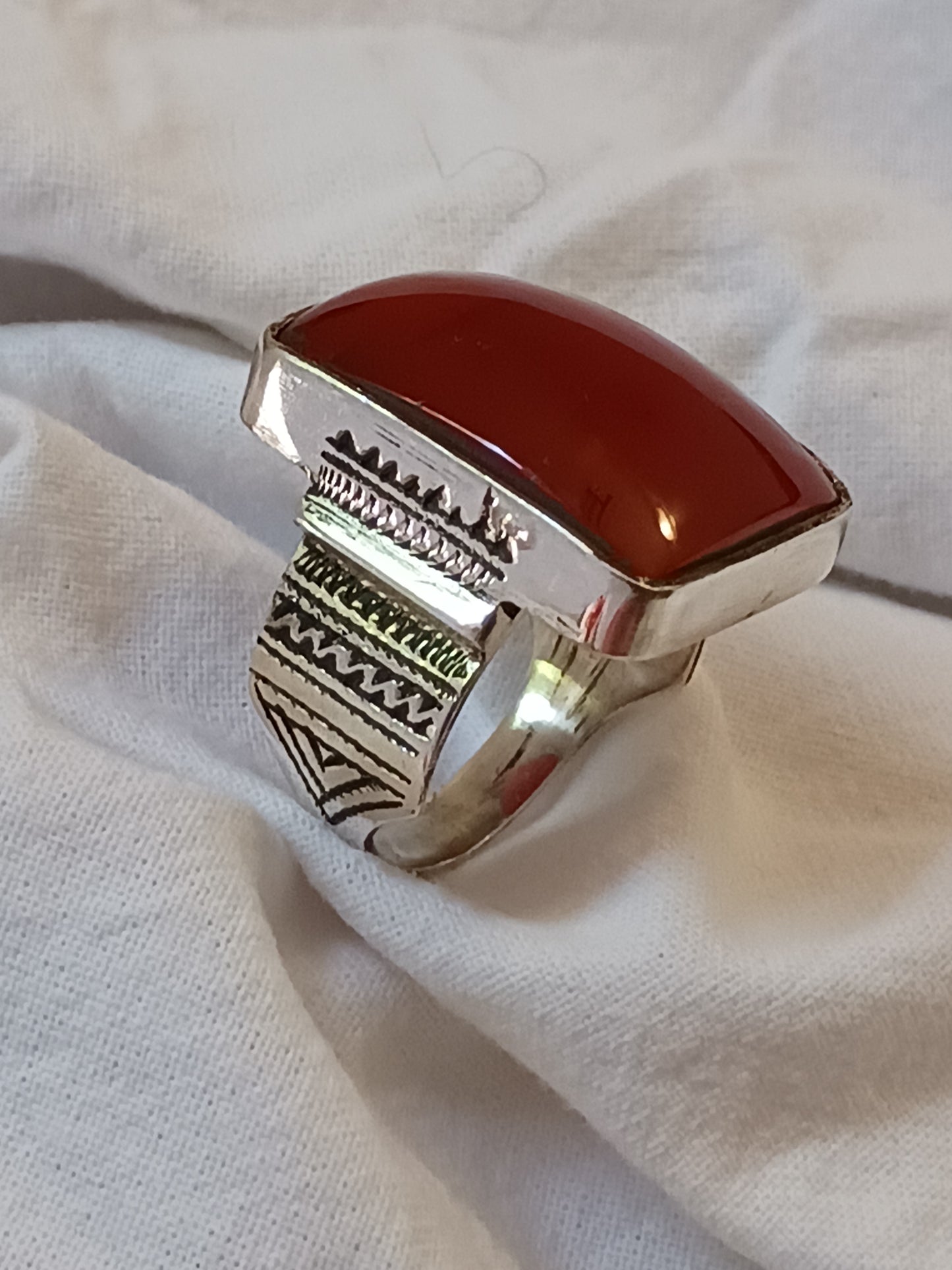 Bague touareg en argent massif