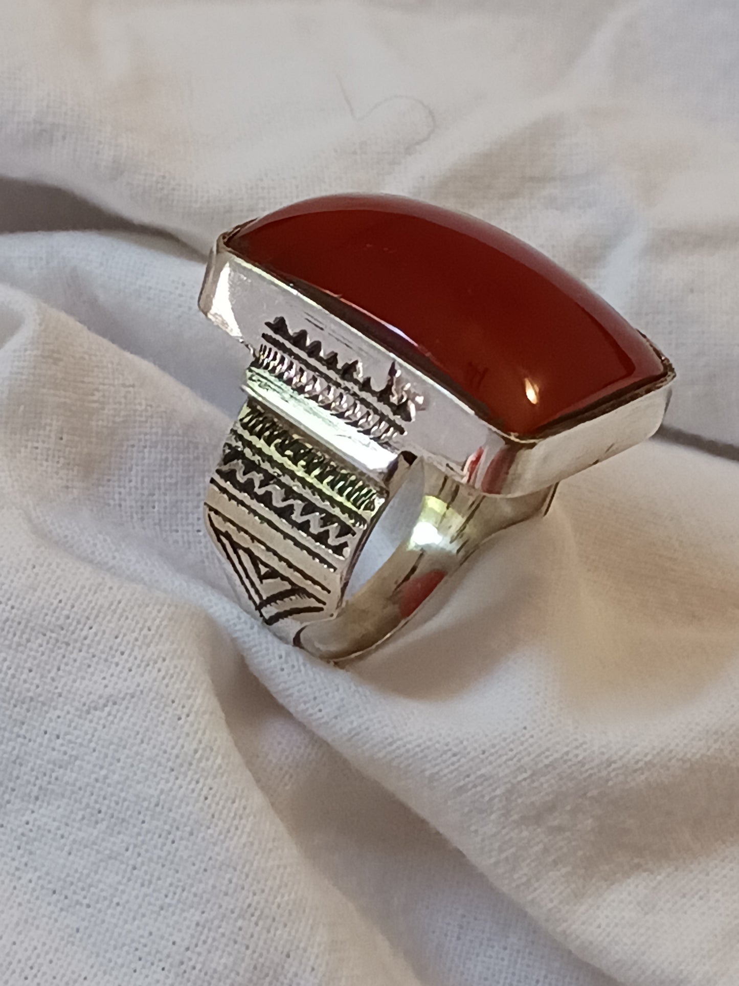 Bague touareg en argent massif