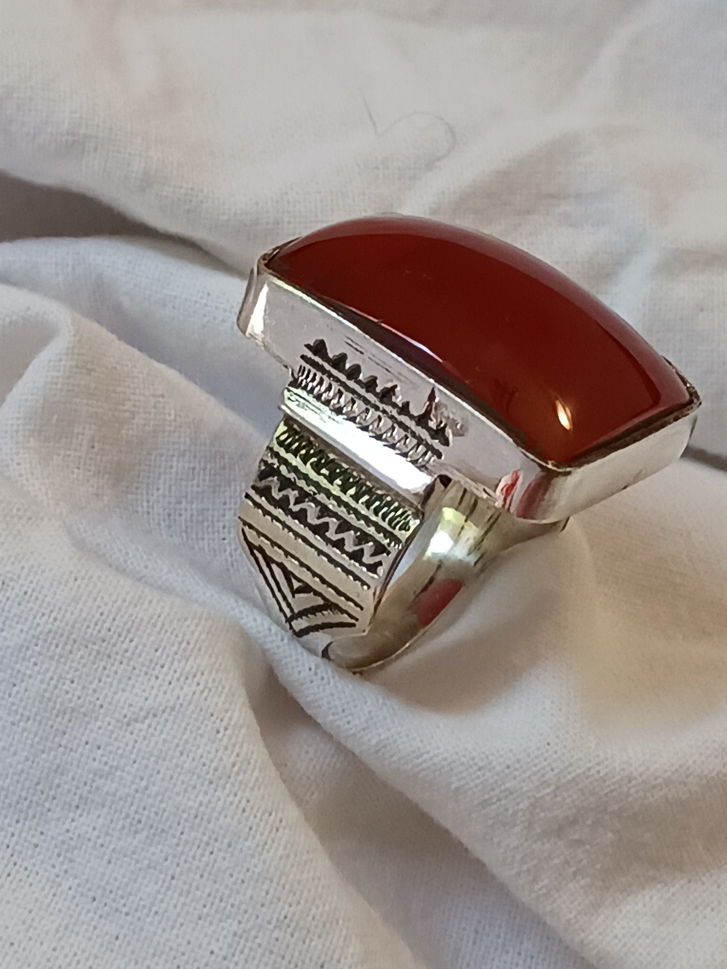 Bague touareg en argent massif