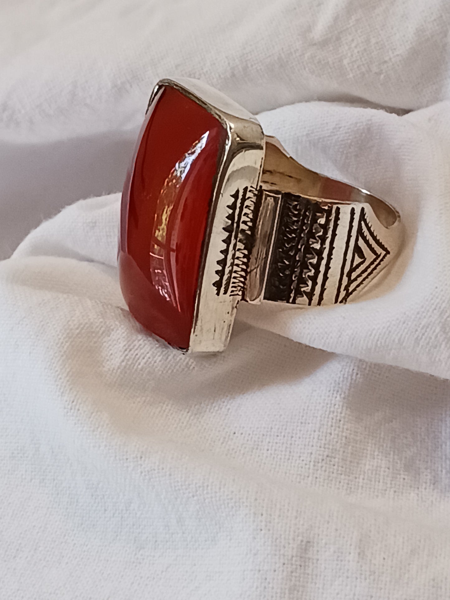 Bague touareg en argent massif