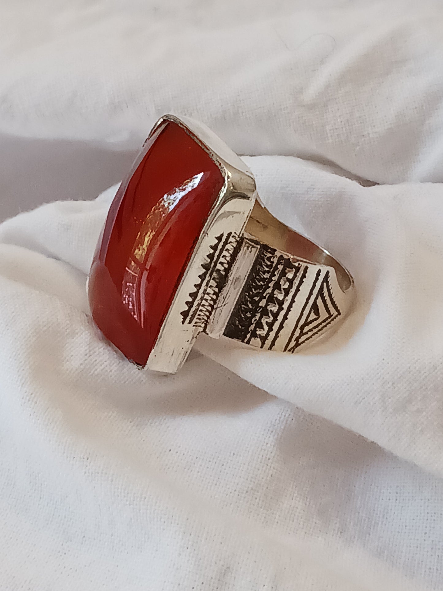 Bague touareg en argent massif