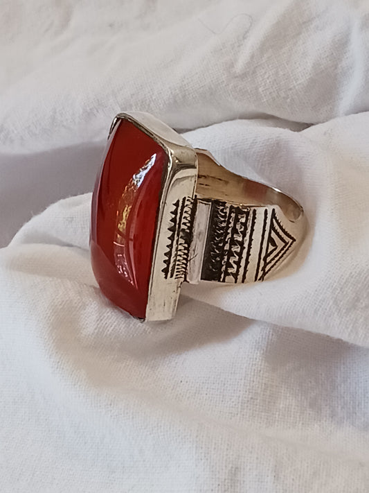 Bague touareg en argent massif