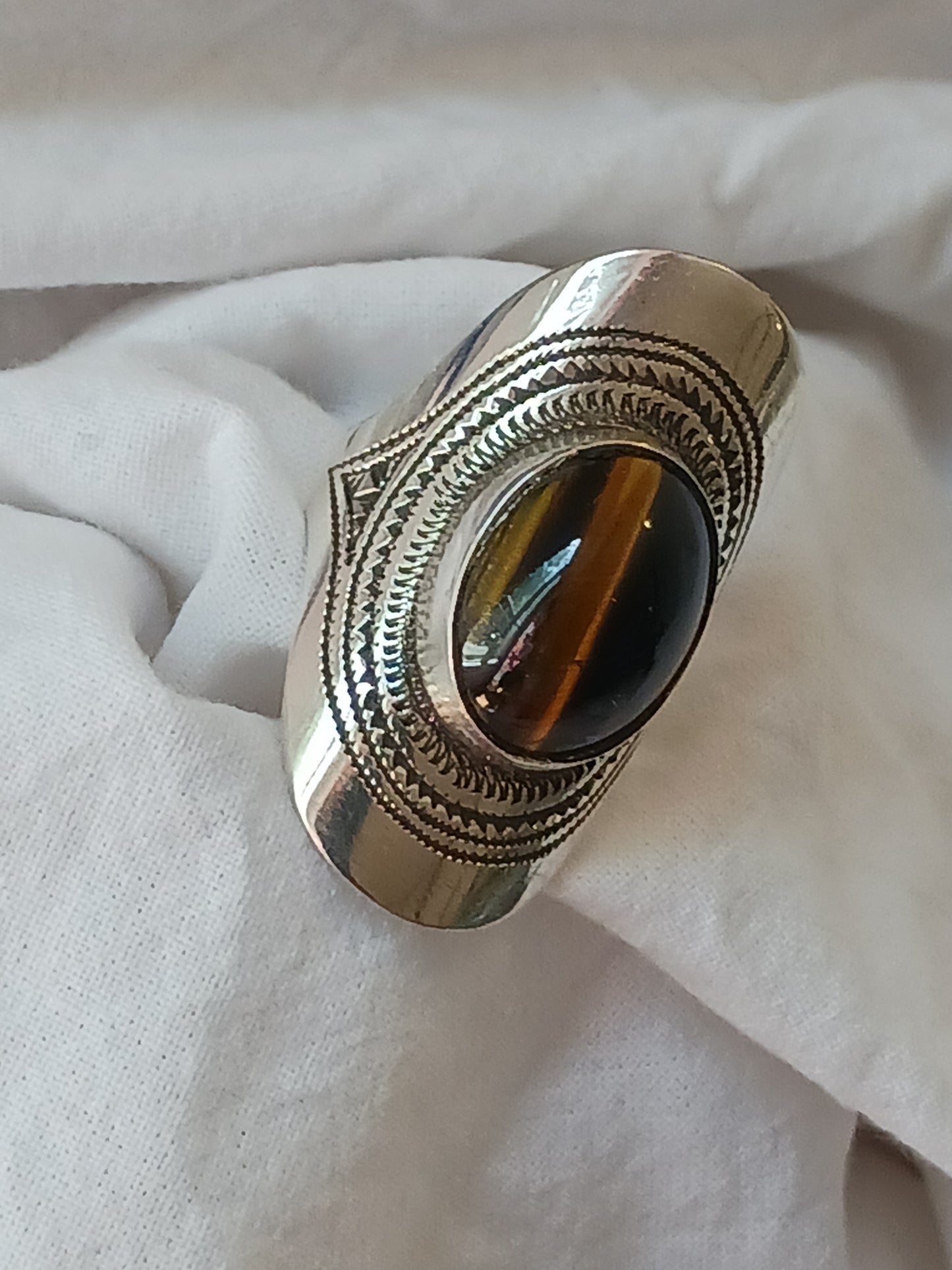 Bague touareg en argent massif