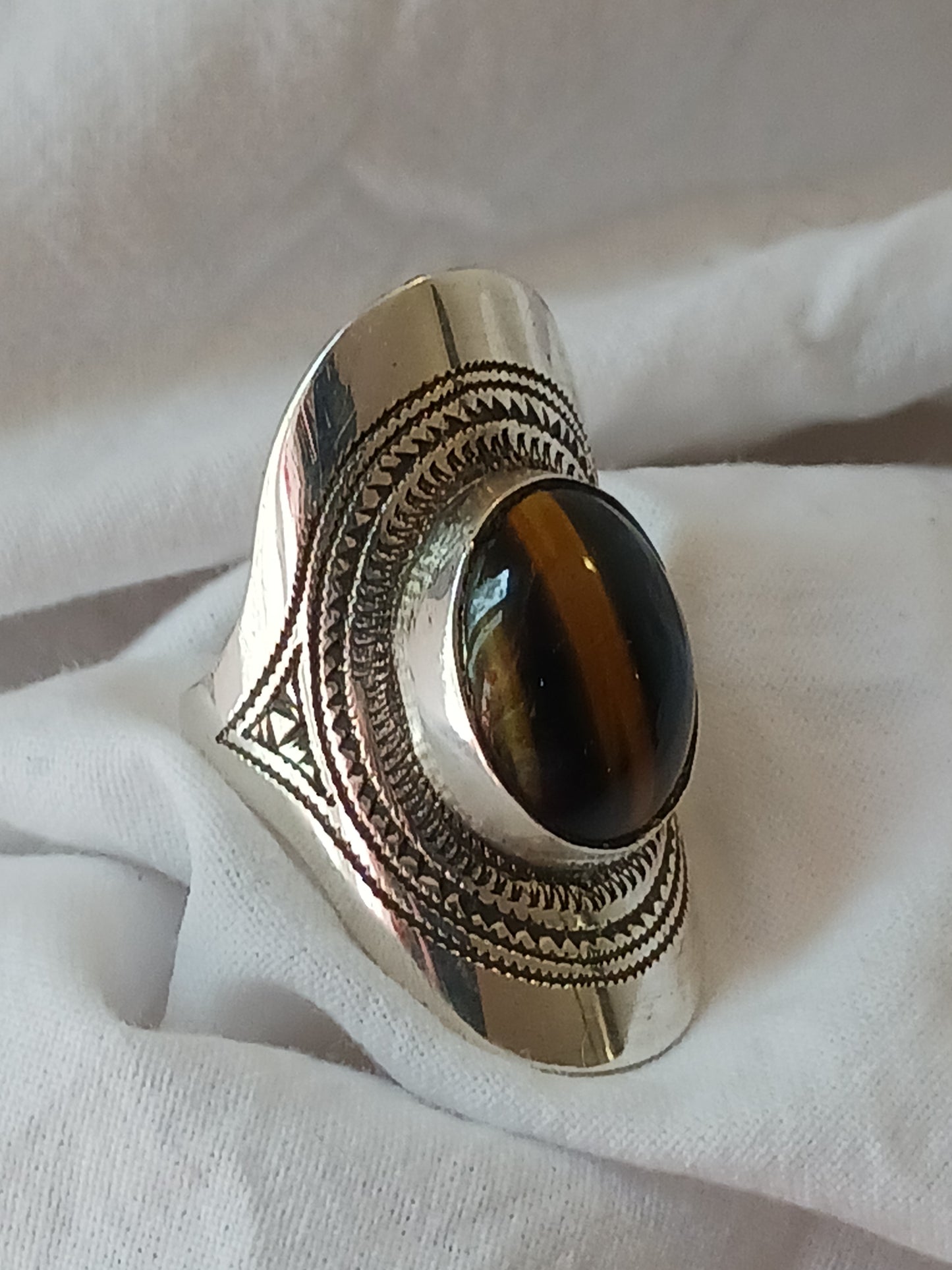 Bague touareg en argent massif