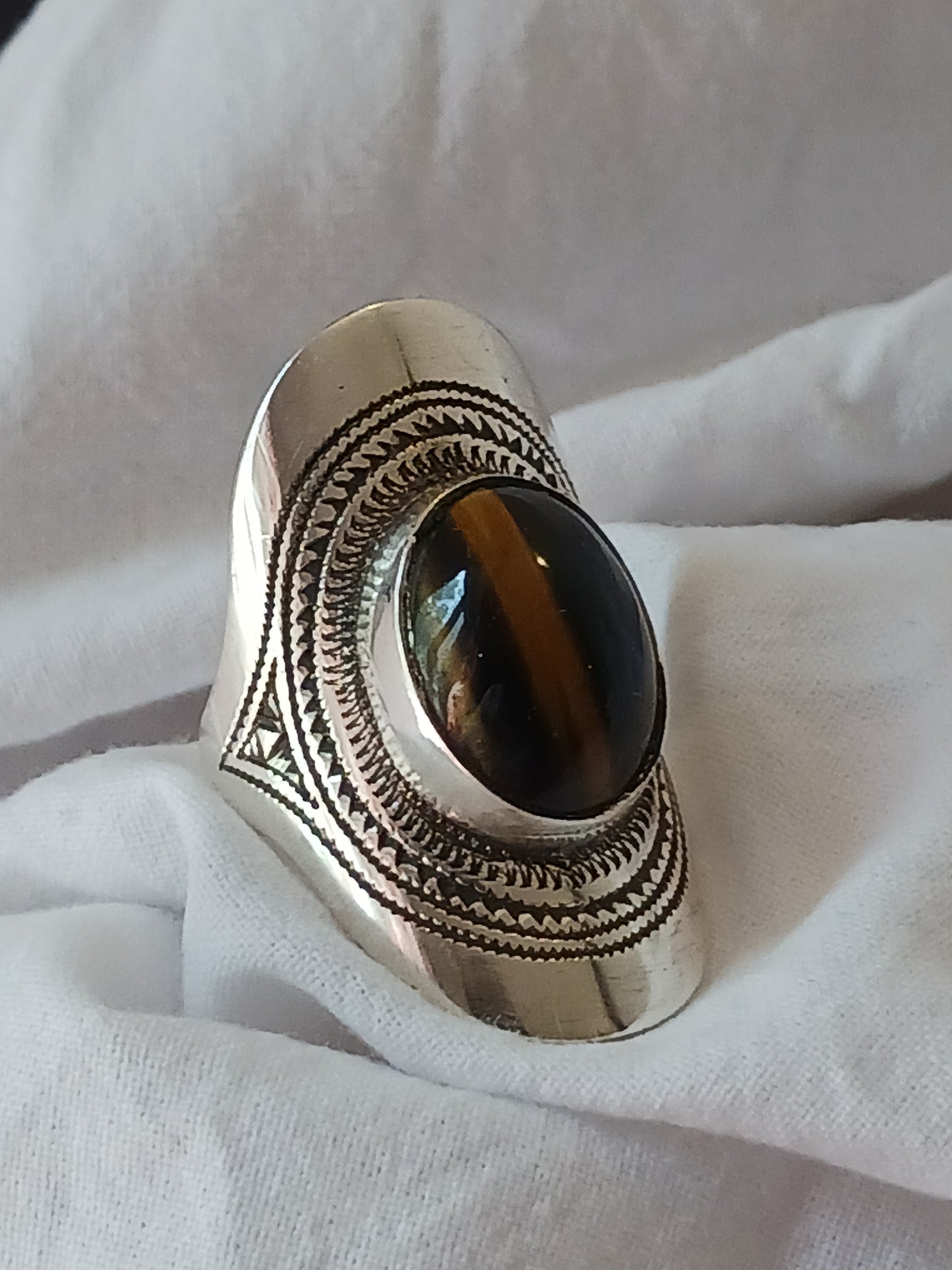 Bague touareg en argent massif